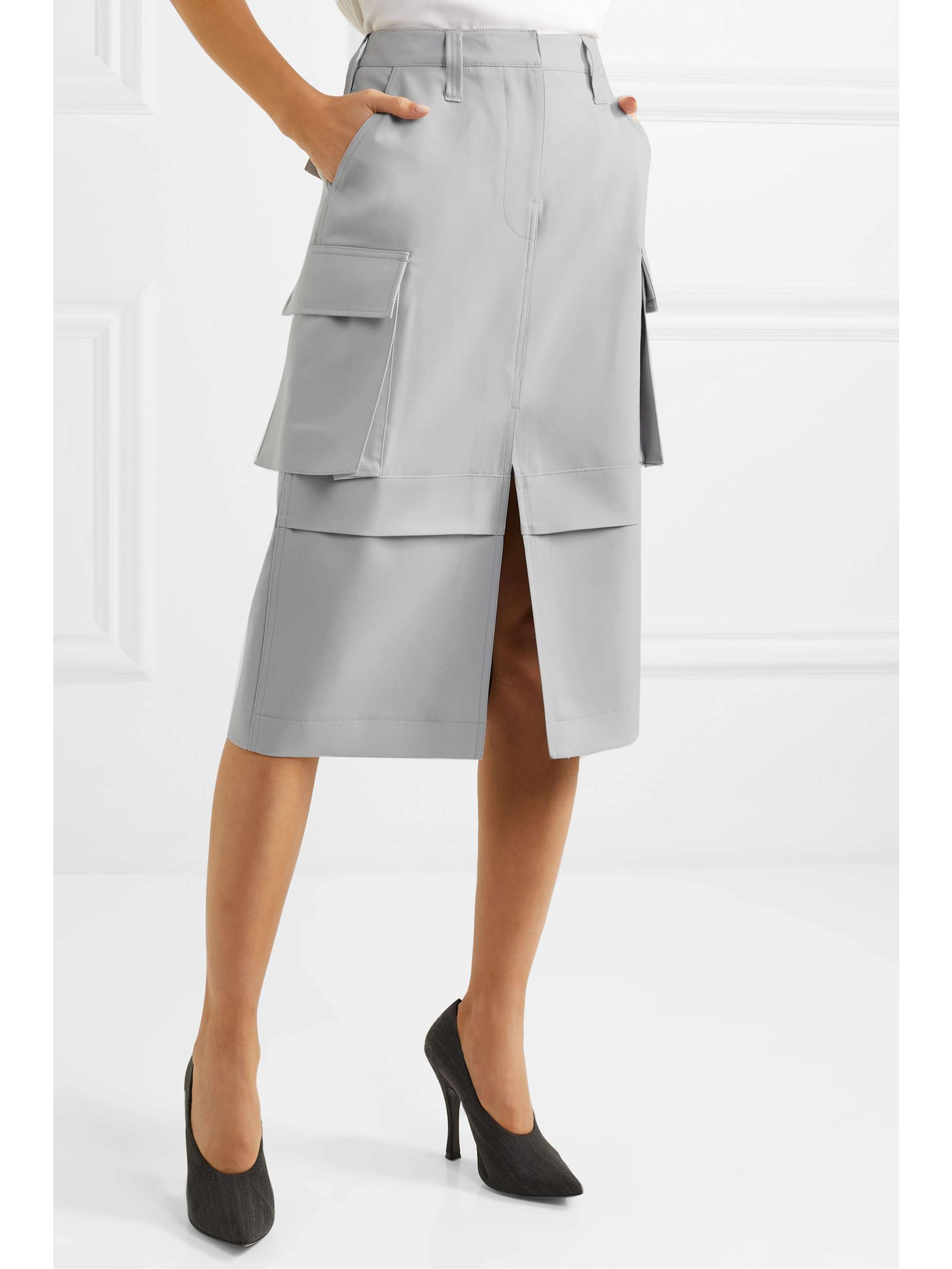 WE11DONE Twill pencil skirt