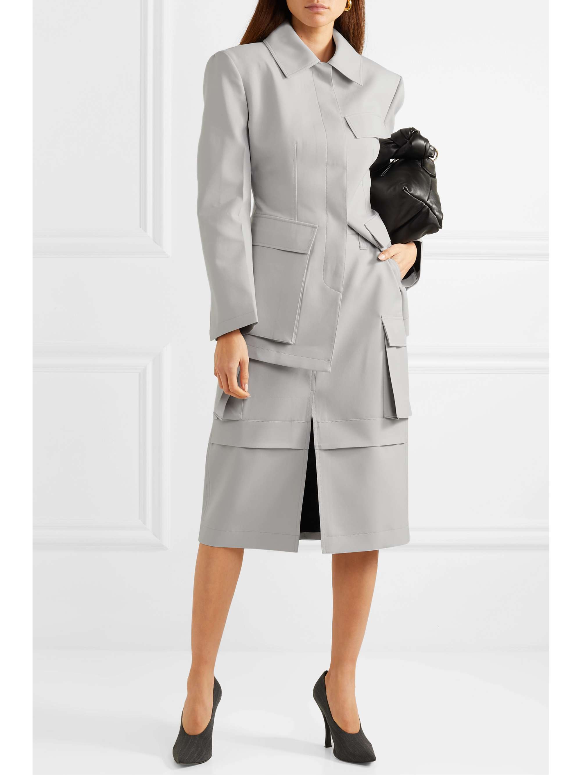 WE11DONE Twill pencil skirt