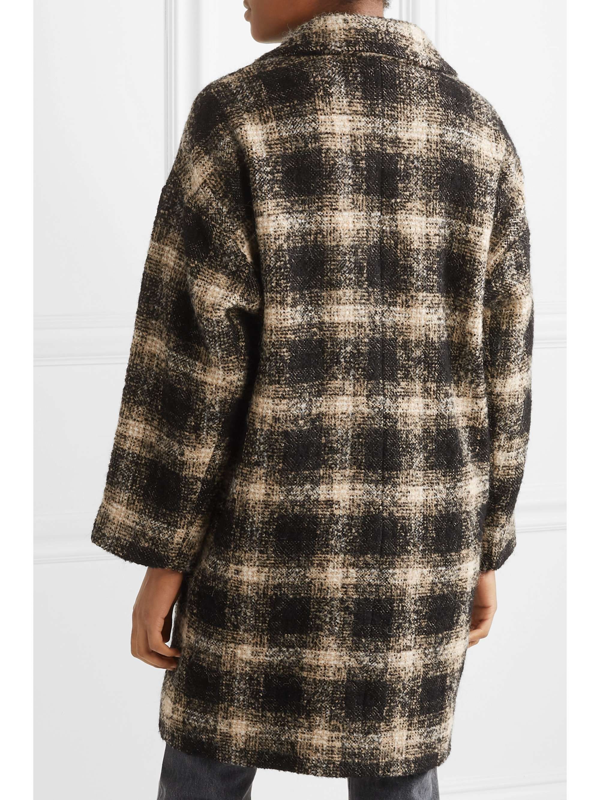 IRO Karsh double-breasted checked bouclé coat