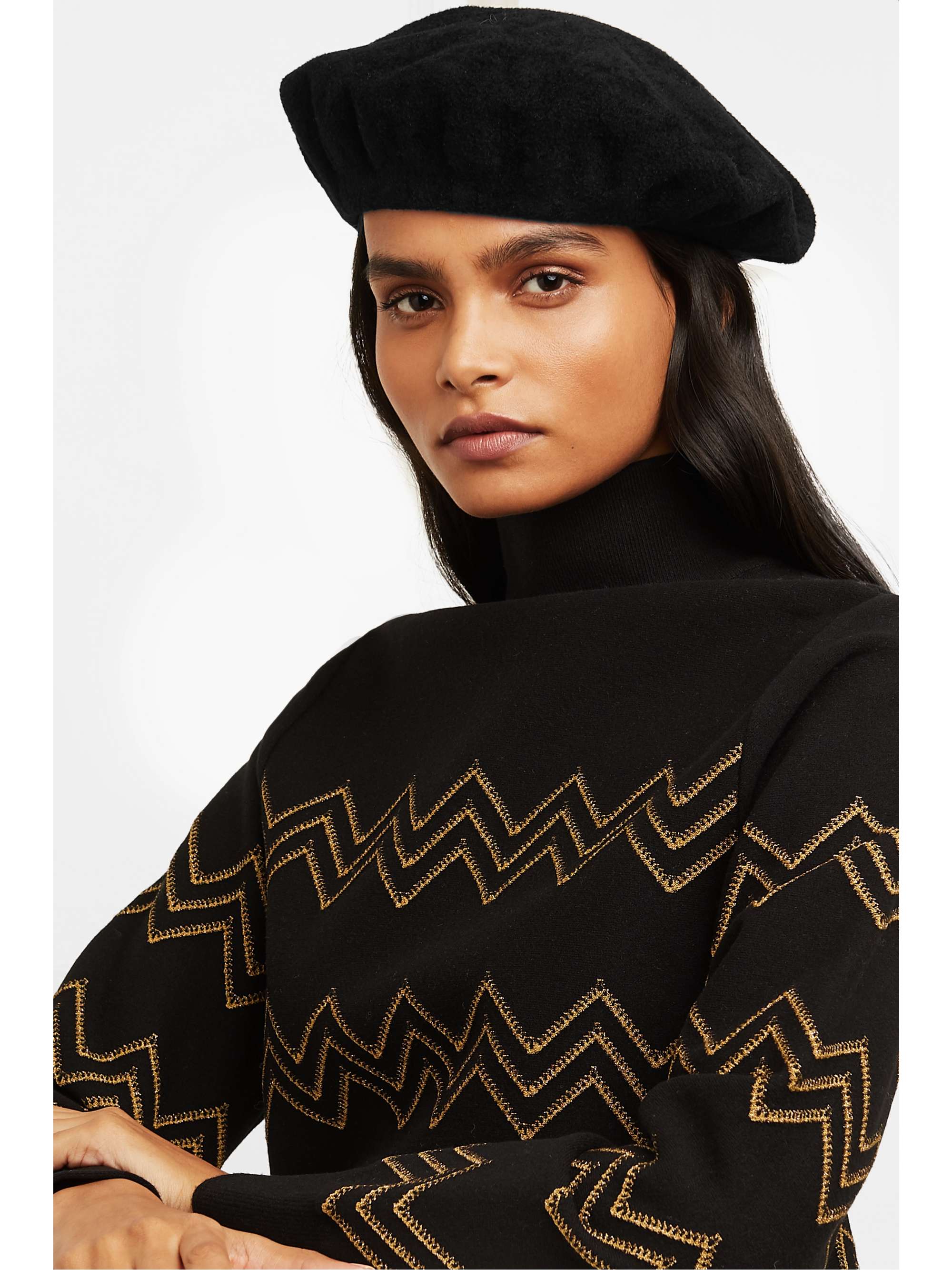 ALAÏA Velour beret