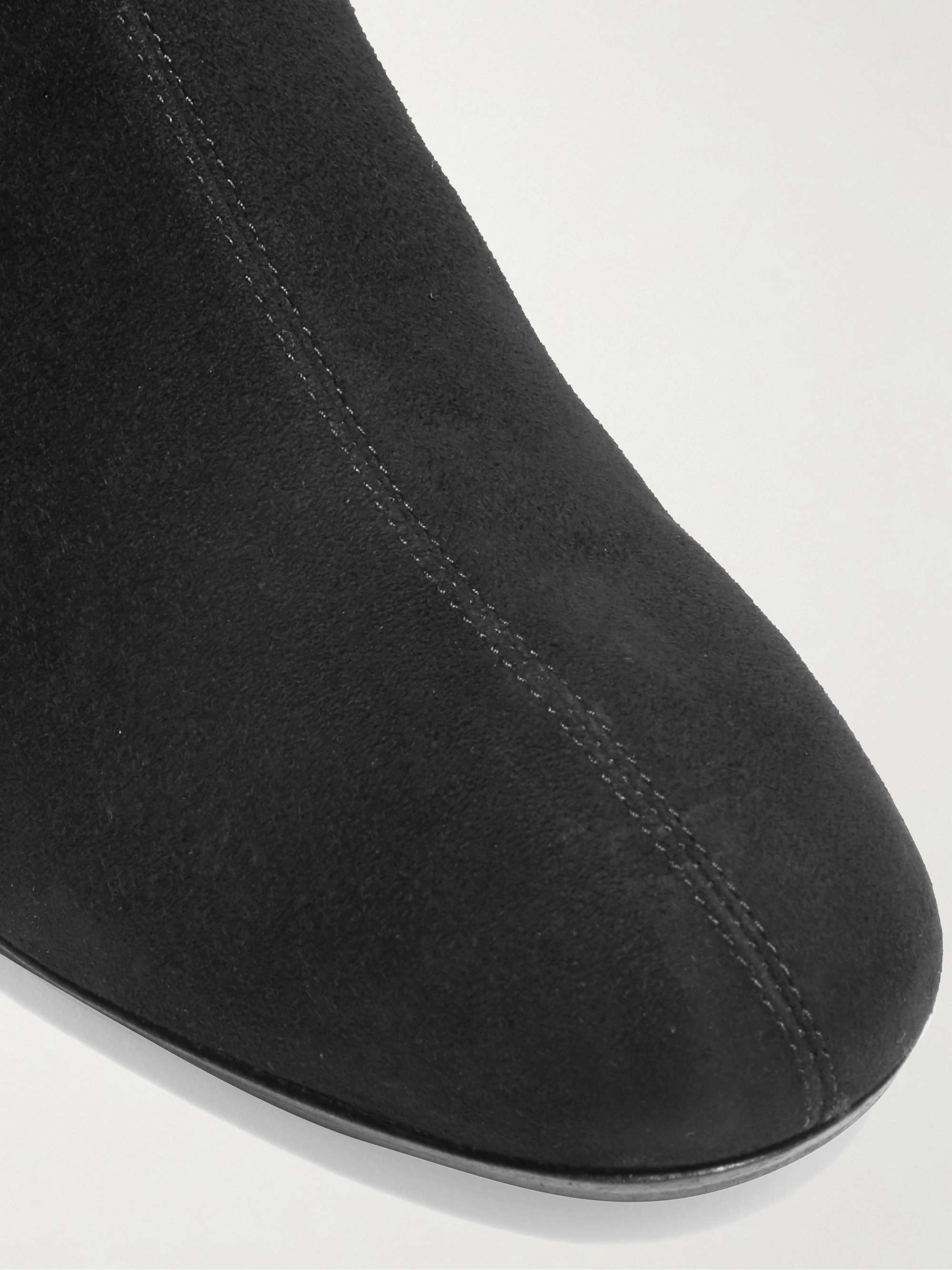 AQUAZZURA Saint Honoré 50 suede sock boots