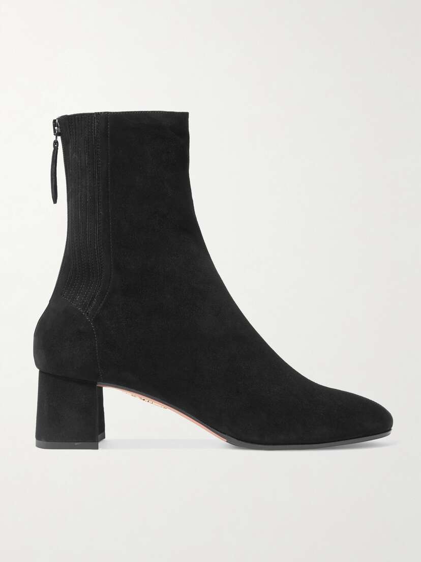 Aquazzura Saint Honoré 50 Suede Sock Boots