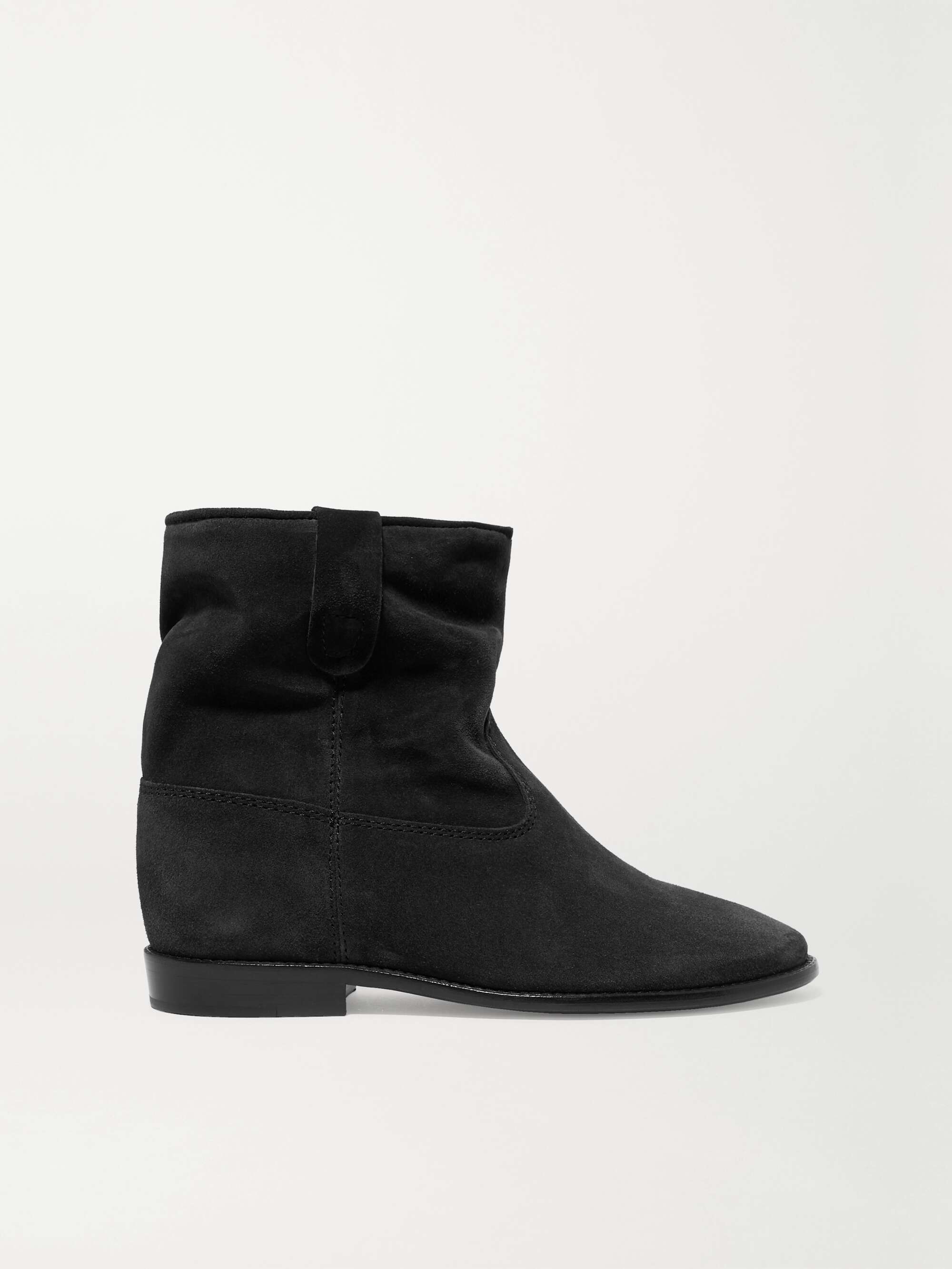 Black suede boots ISABEL | NET-A-PORTER