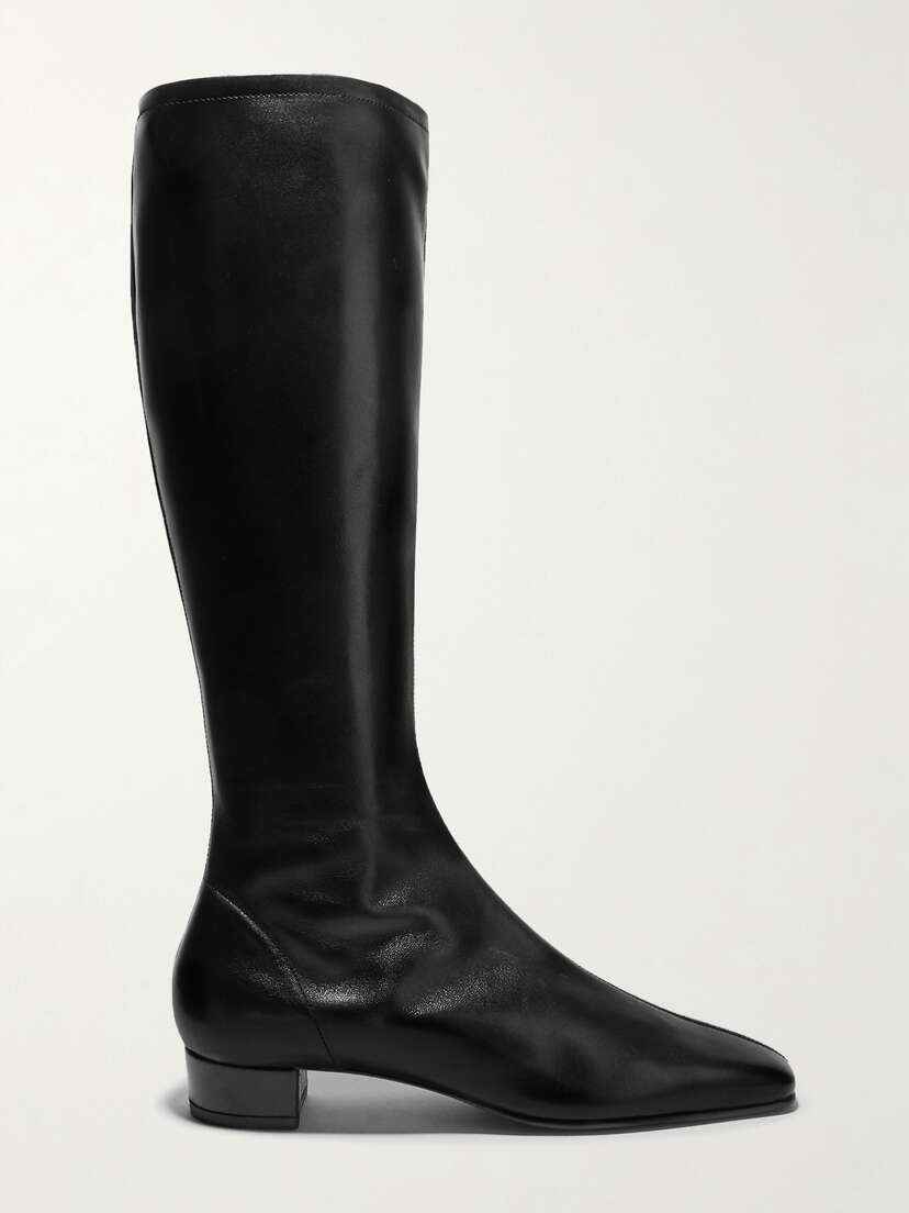 BY FAR Edie Leather Knee Boots