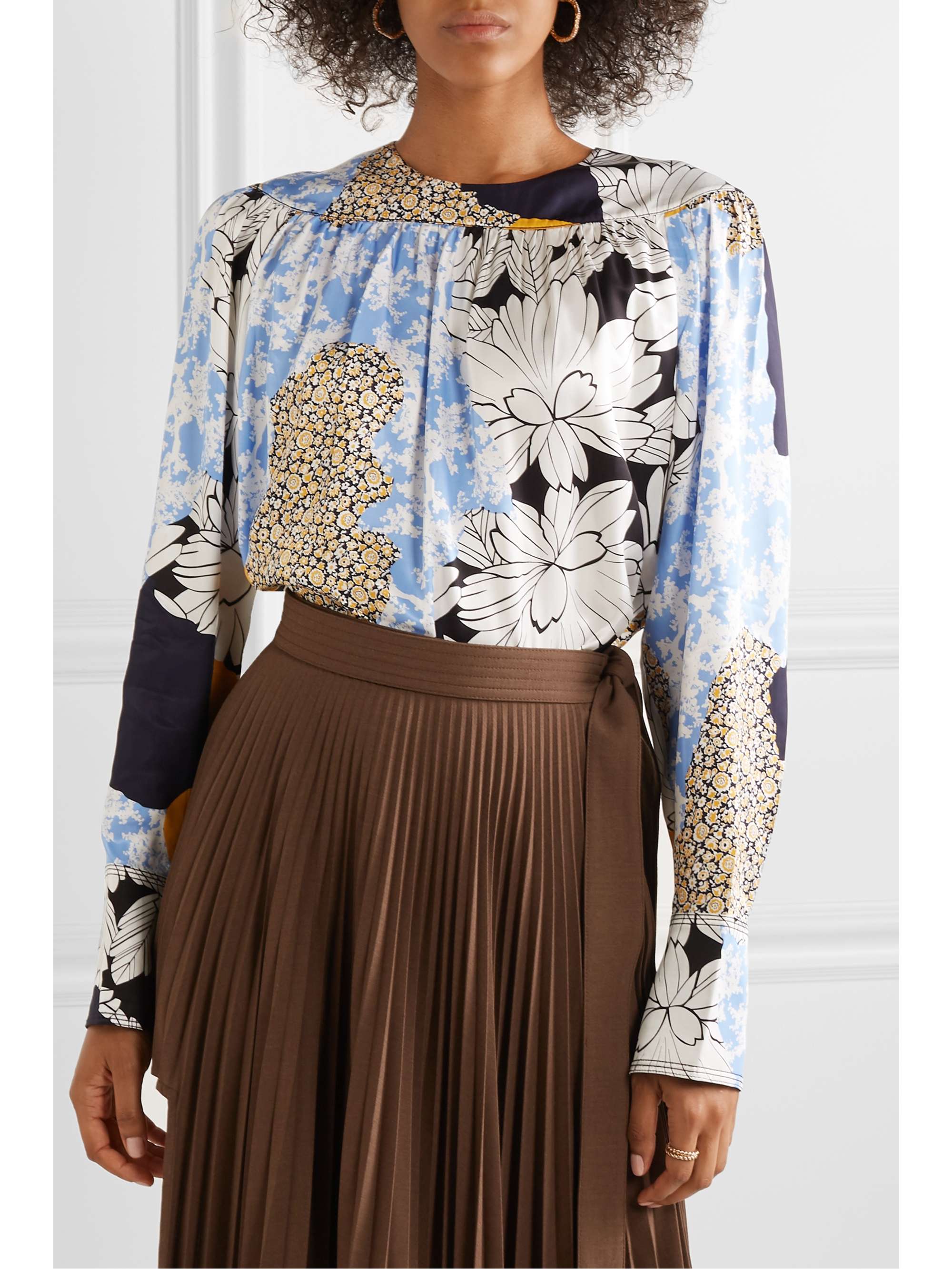 BY MALENE BIRGER Napoli printed satin blouse