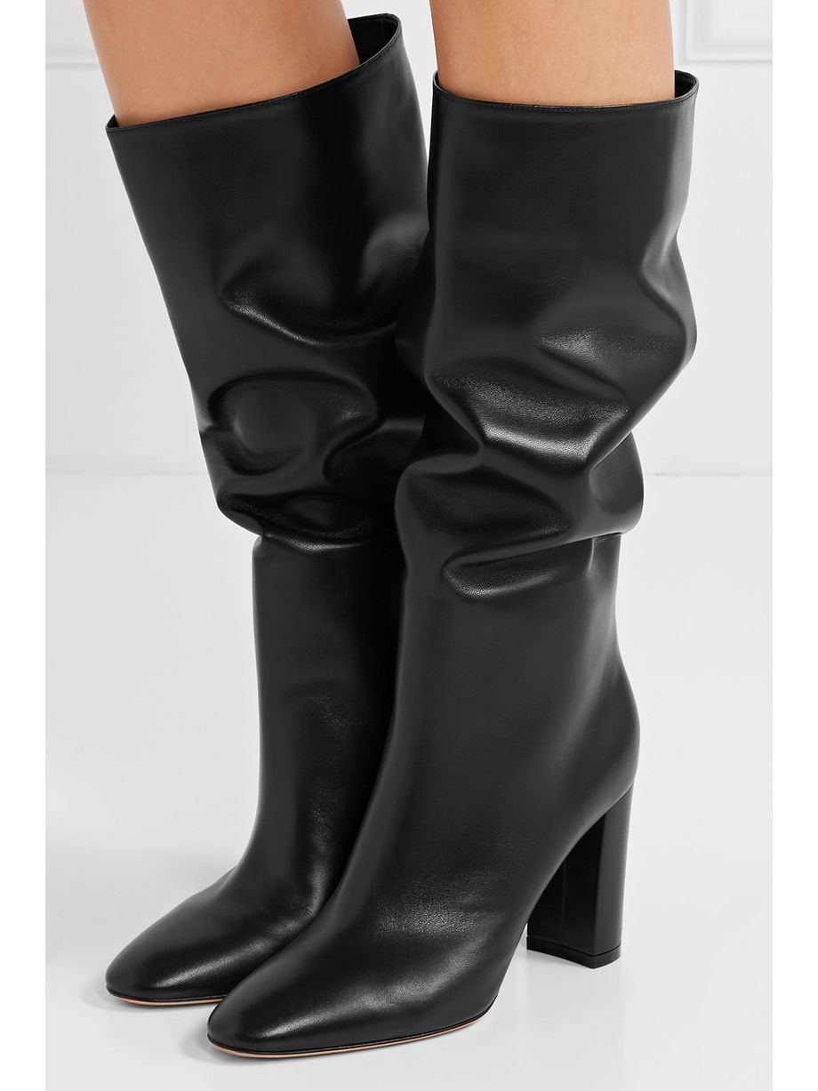 gianvito rossi 85mm leather knee boots