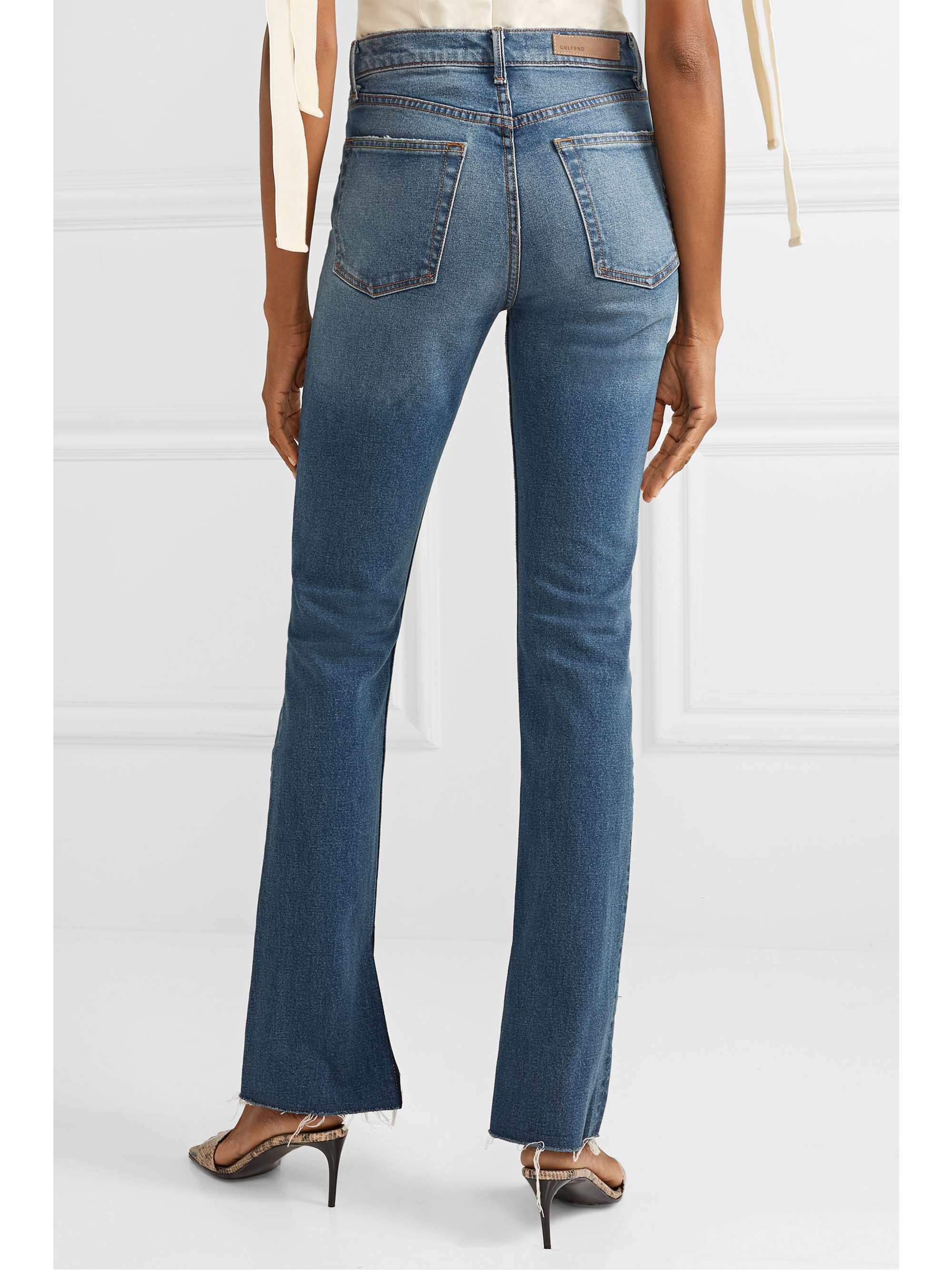 GRLFRND Addison high-rise straight-leg jeans