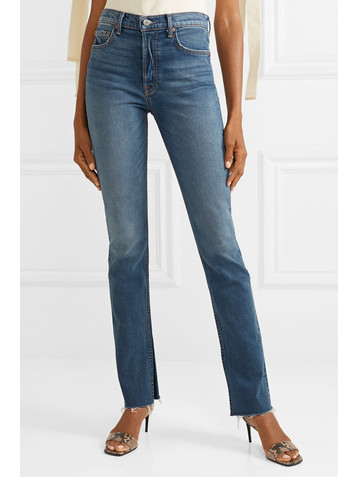 GRLFRND Addison high-rise straight-leg jeans