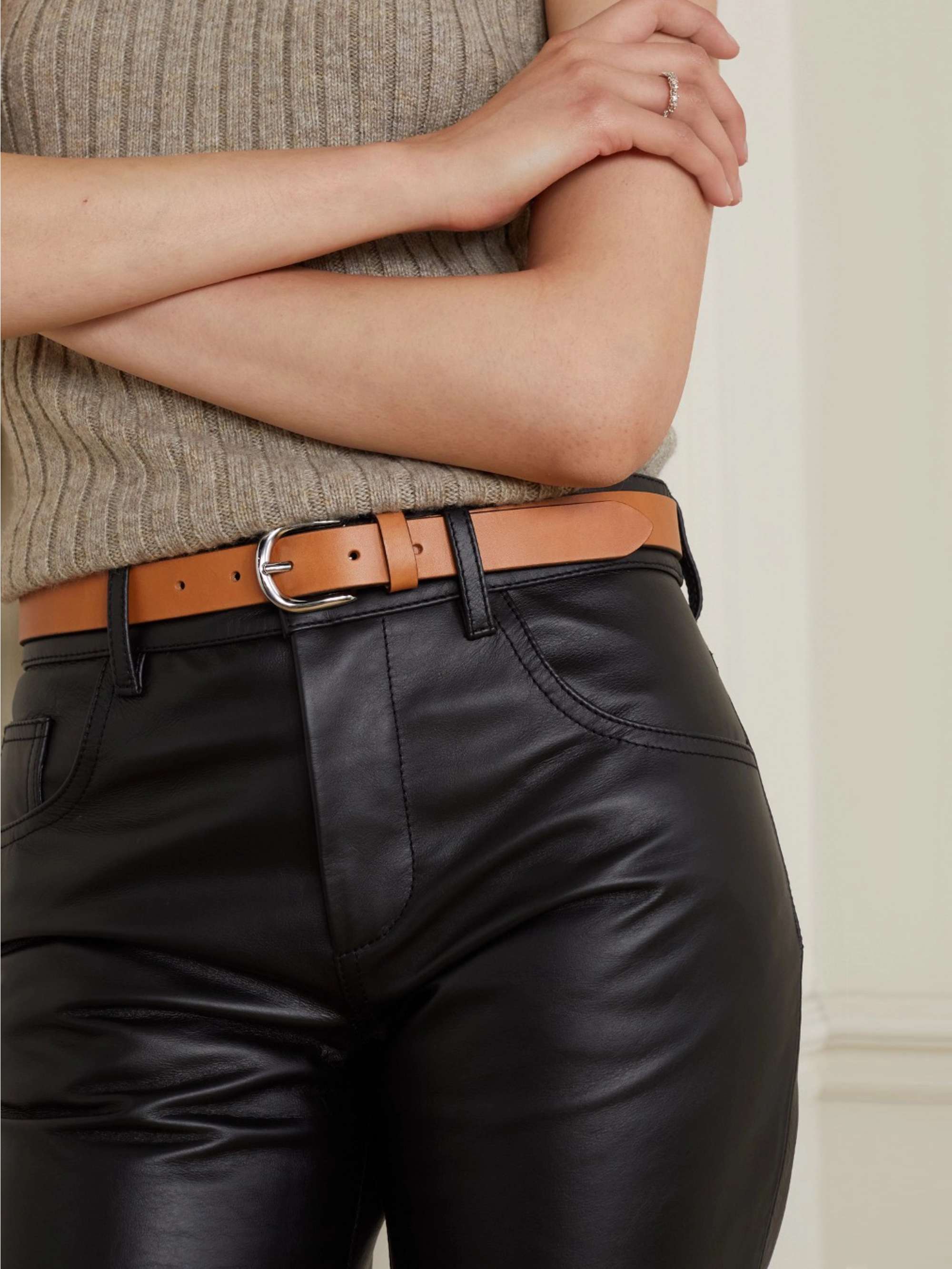 ISABEL MARANT Zap leather belt