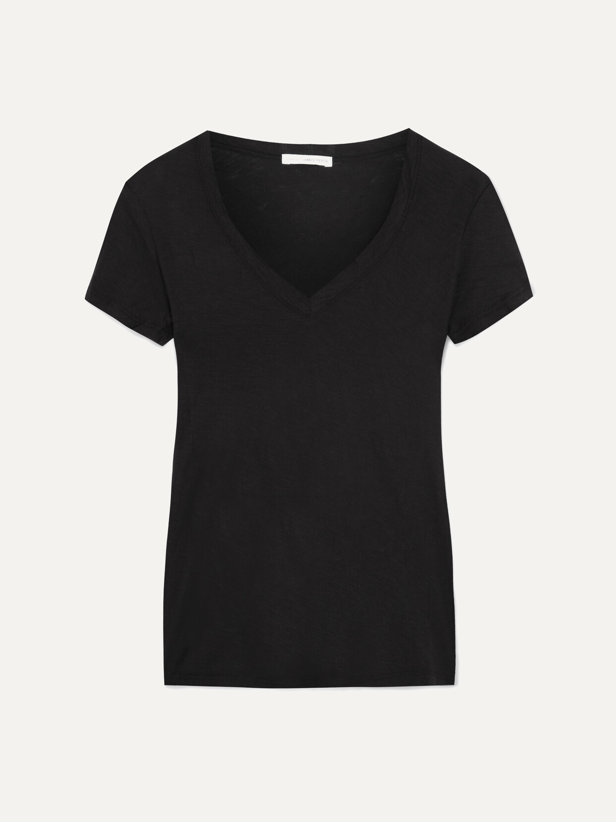 Shop James Perse Casual Slub Cotton-jersey T-shirt In Black