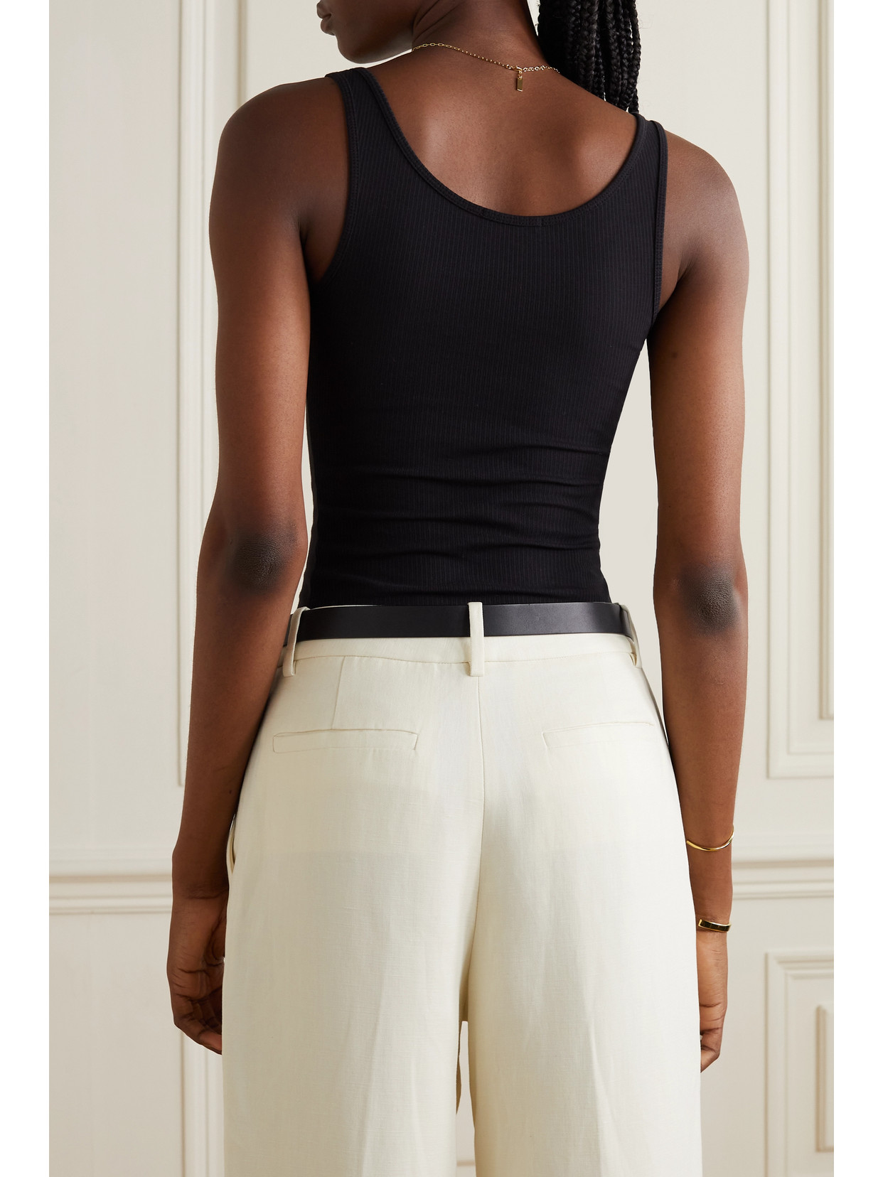 JAMES PERSE THE DAILY RIBBED STRETCH-COTTON TANK