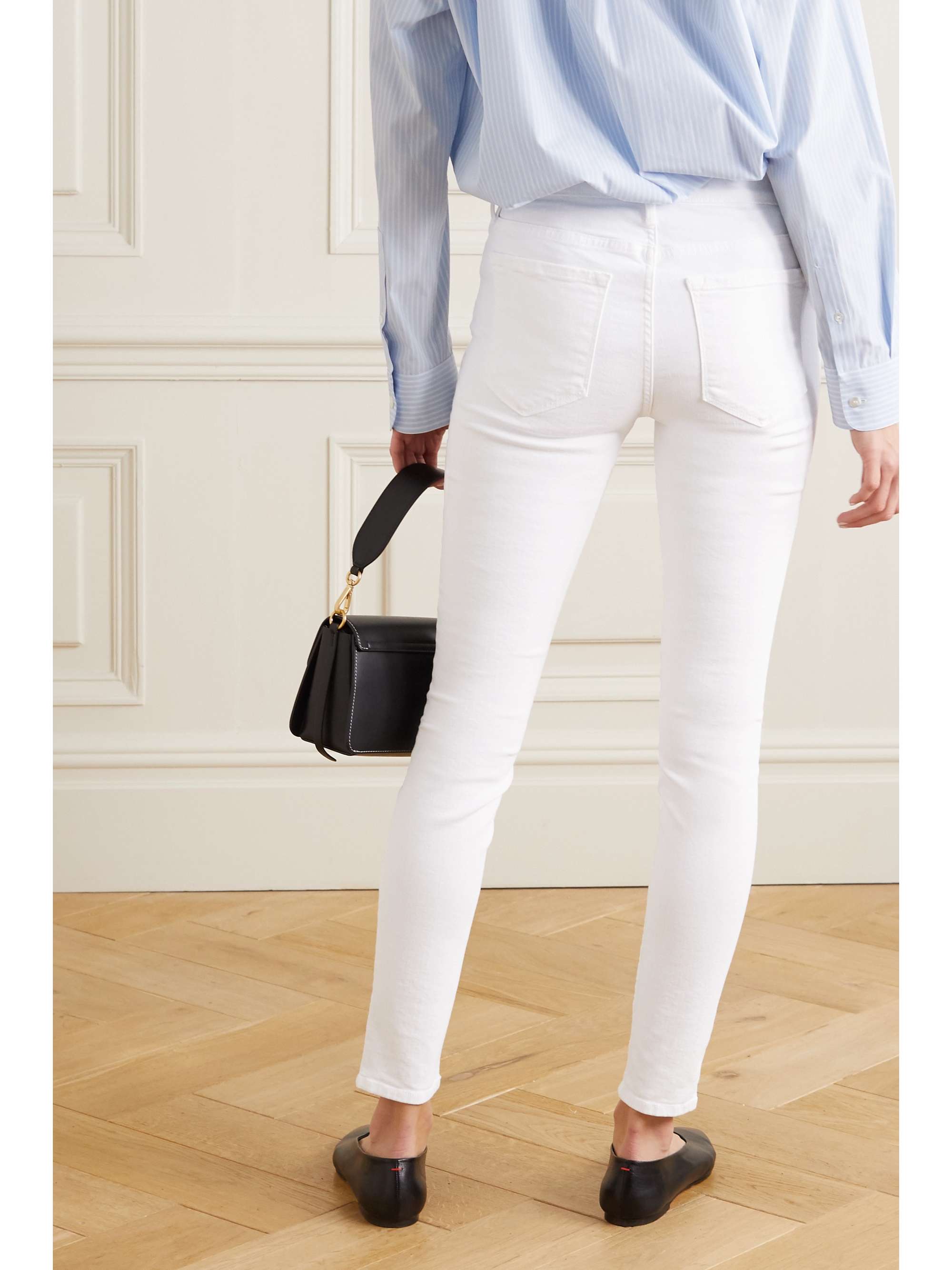 FRAME Le Color mid-rise skinny jeans