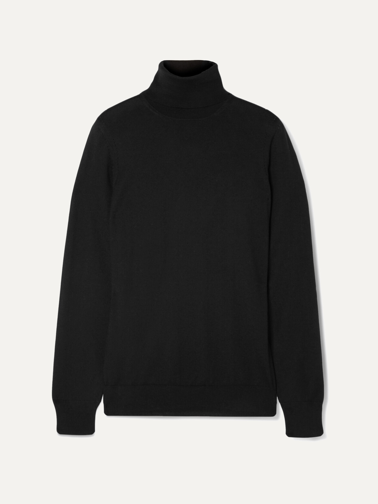 Loro Piana Featherweight Cashmere Turtleneck Sweater In Black