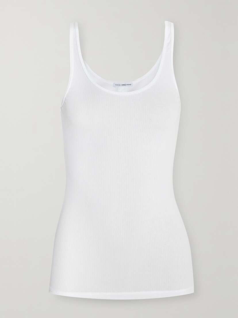 James Perse The Daily Ribbed Stretch-cotton Tank