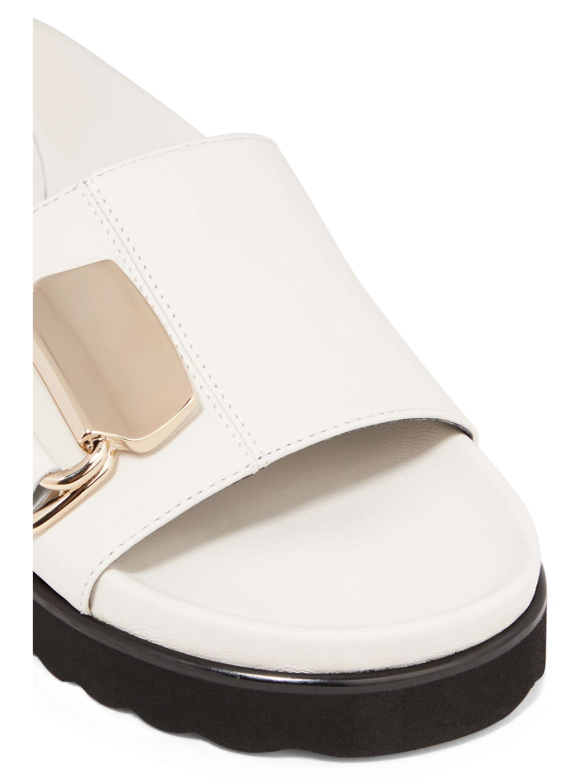 TIBI Hunter embellished leather slides