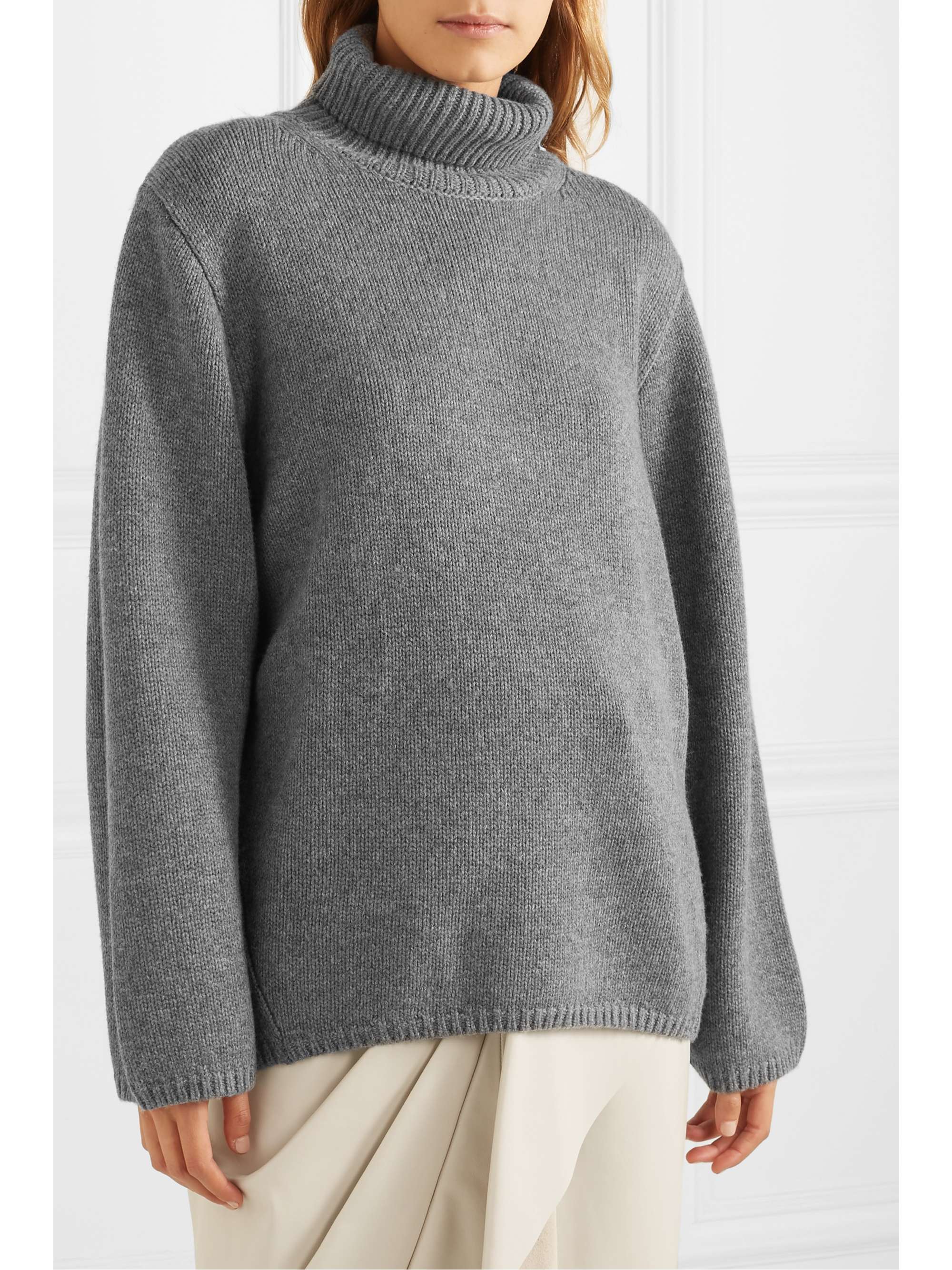 TOTEME Cambridge oversized wool and cashmere-blend turtleneck sweater