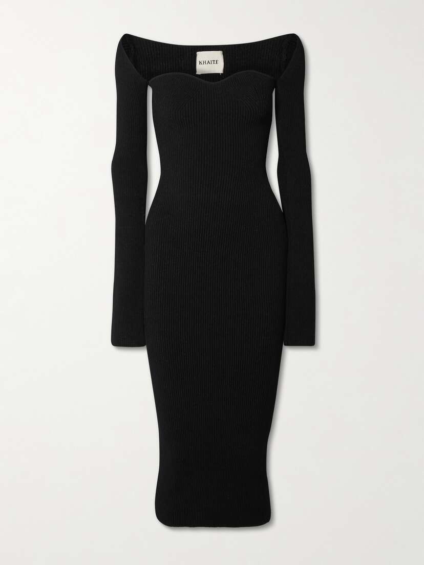 Khaite — Beth ribbed-knit midi dress