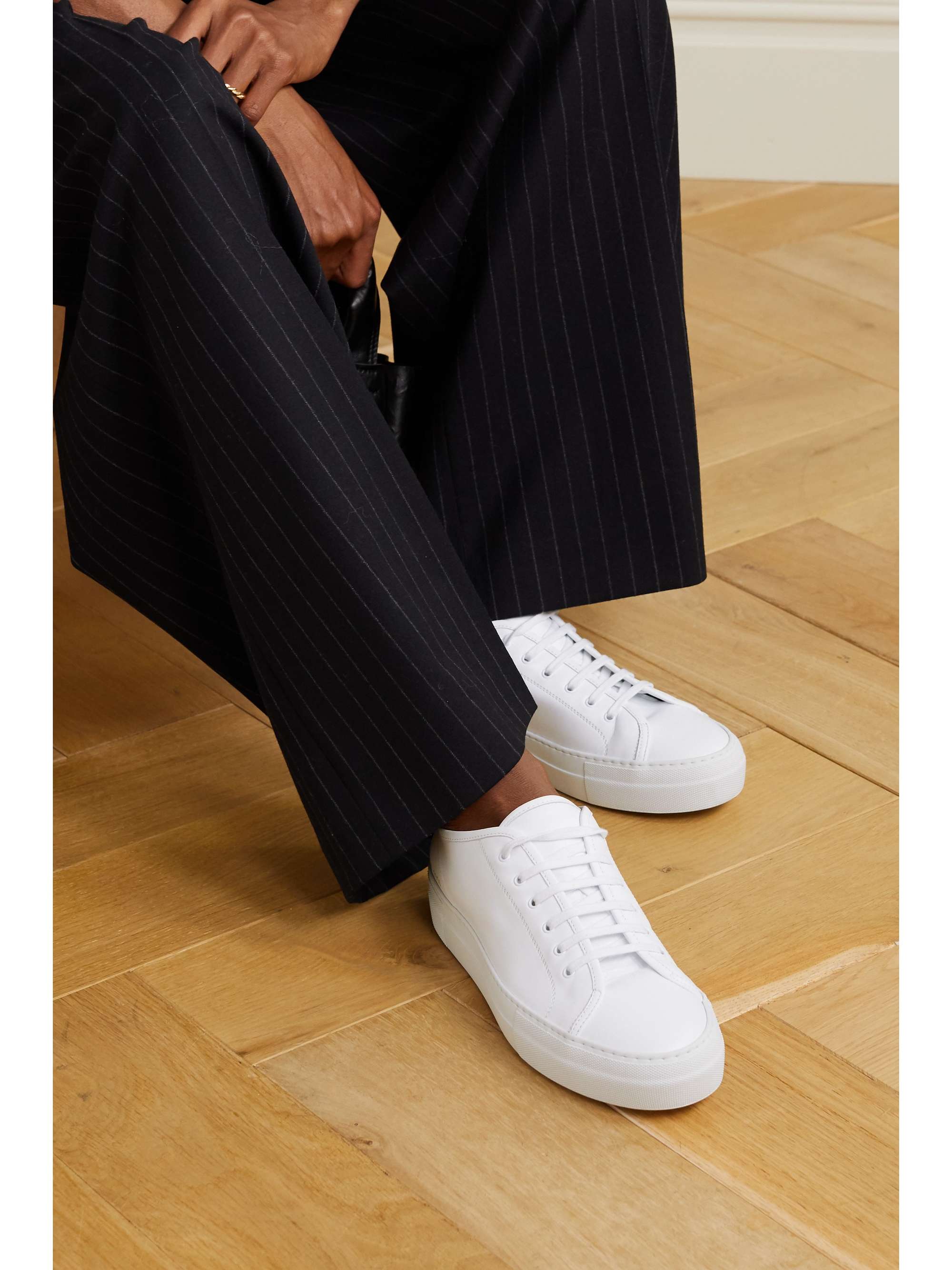 Evaluering Overtræder Bank White Tournament leather sneakers | COMMON PROJECTS | NET-A-PORTER