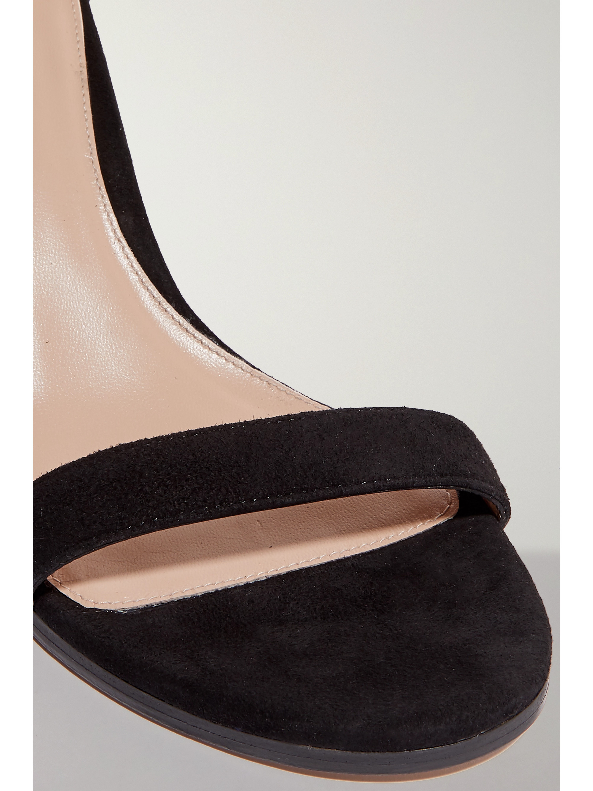 Stuart Weitzman NearlyNude suede sandals thumbnail