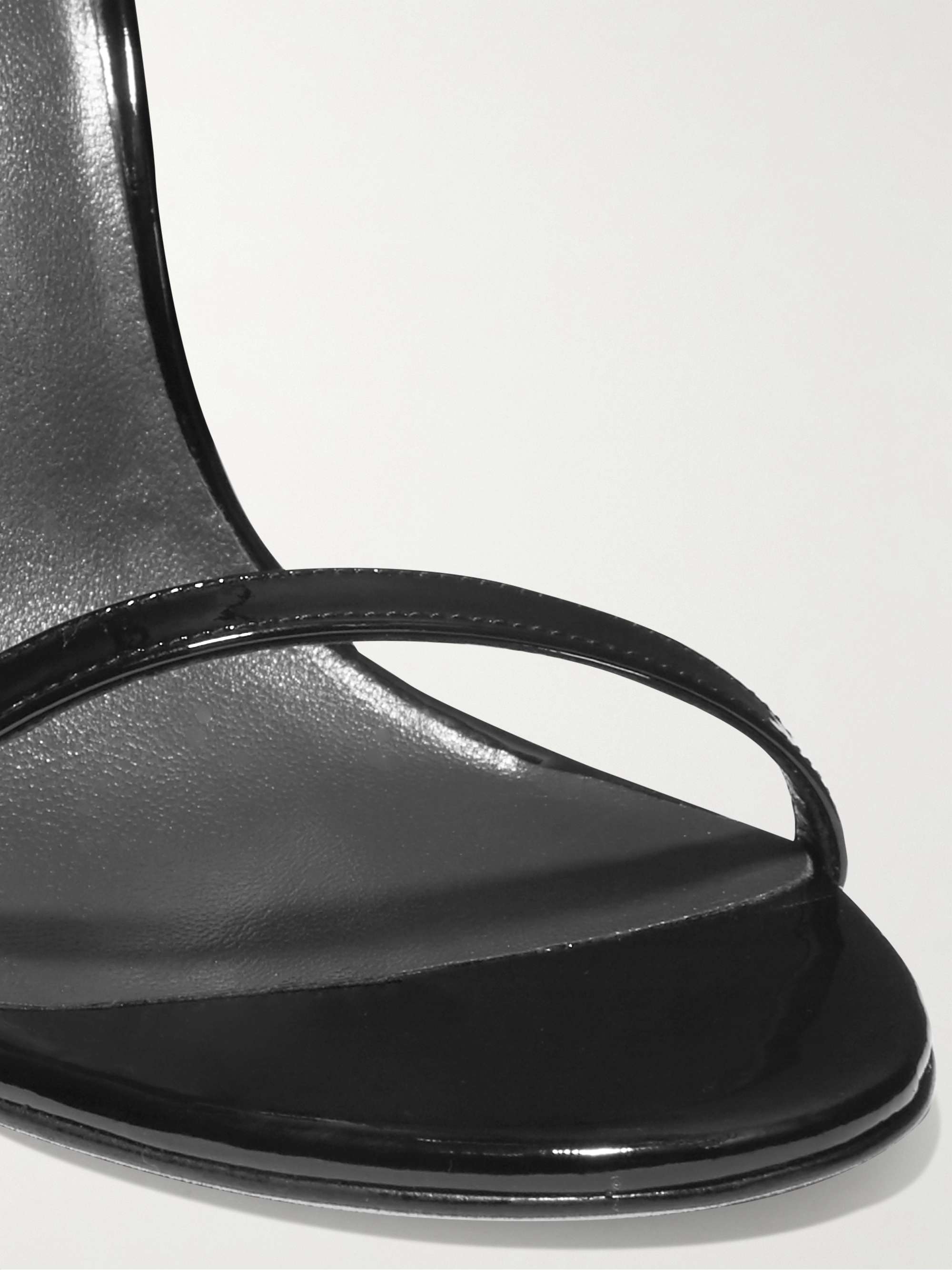 STUART WEITZMAN NudistSong patent-leather sandals | NET-A-PORTER