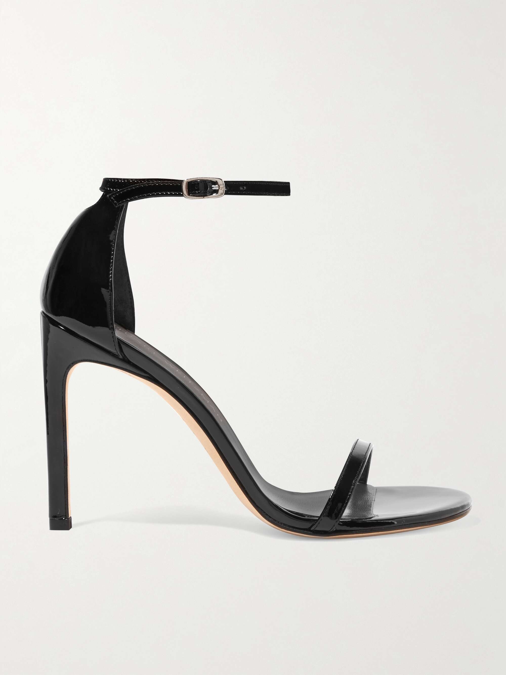 STUART WEITZMAN NudistSong patent-leather sandals | NET-A-PORTER