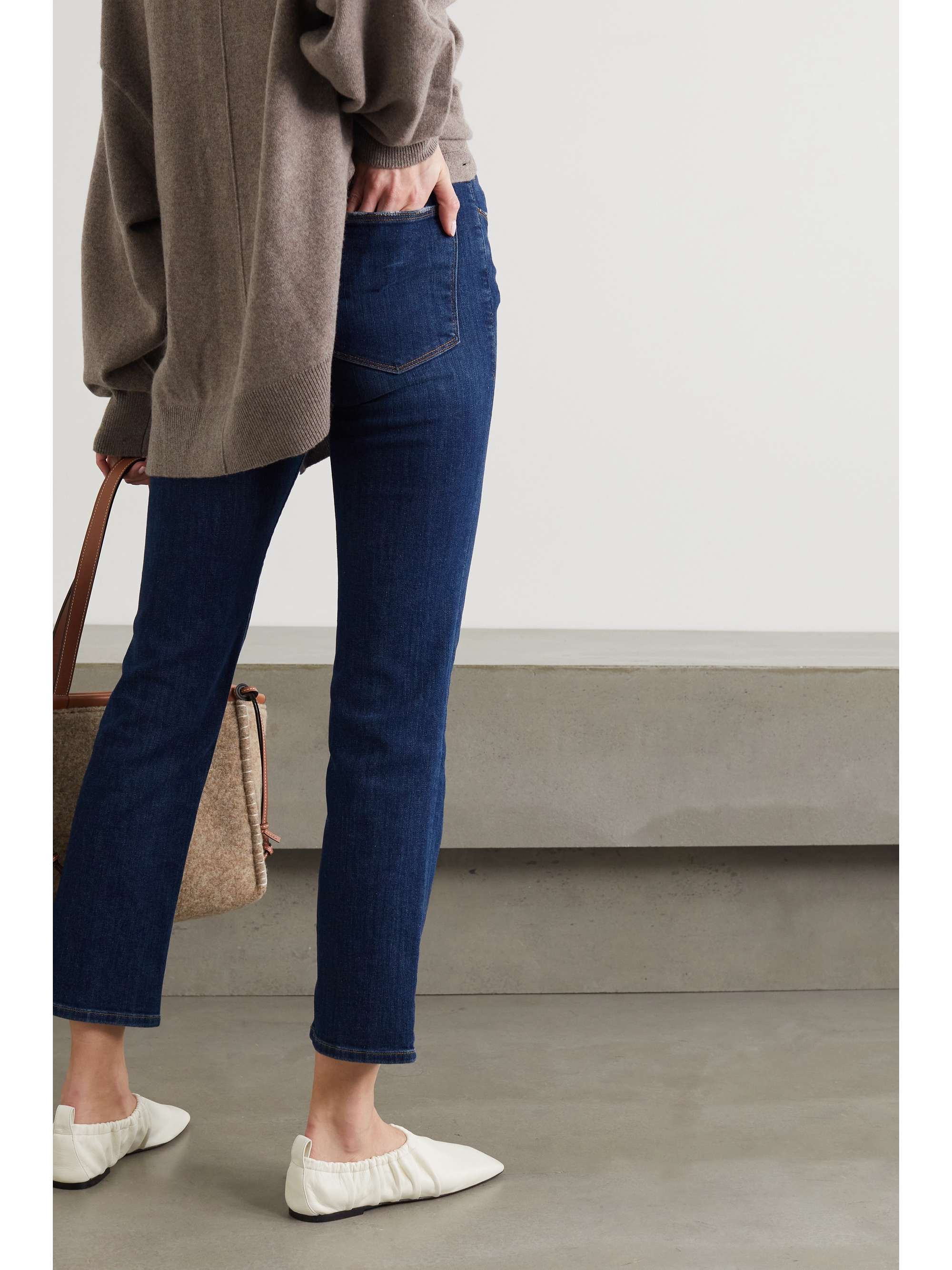 FRAME Le High cropped straight-leg jeans