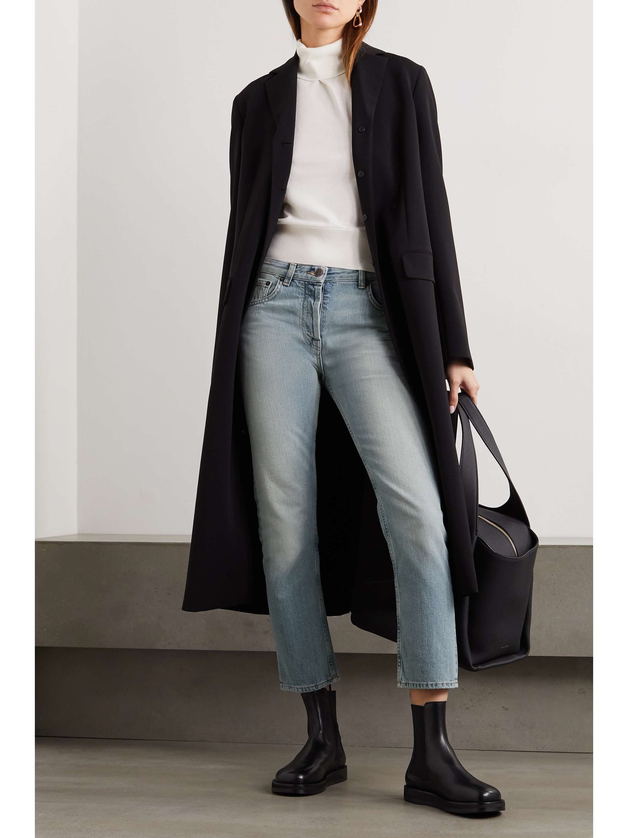 Light denim Ashland cropped mid-rise 