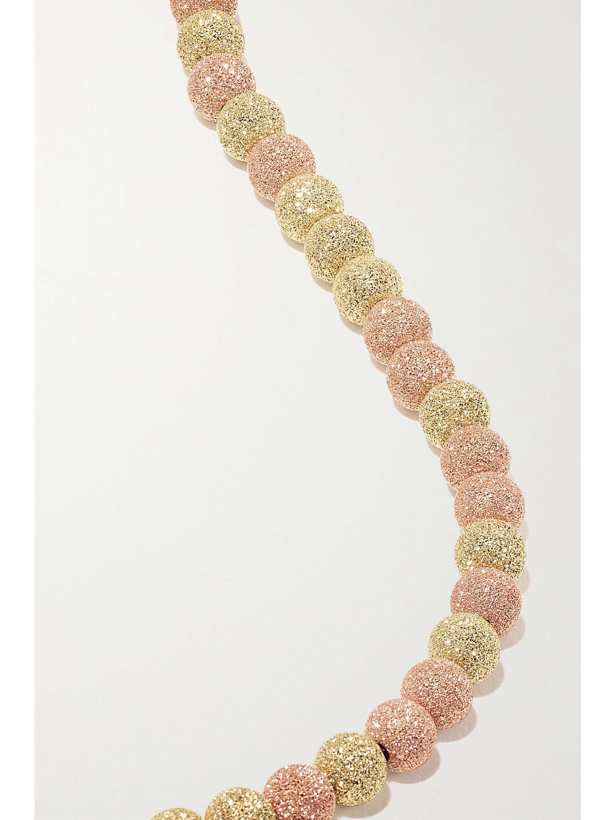 CAROLINA BUCCI Florentine 18-karat yellow and rose gold necklace