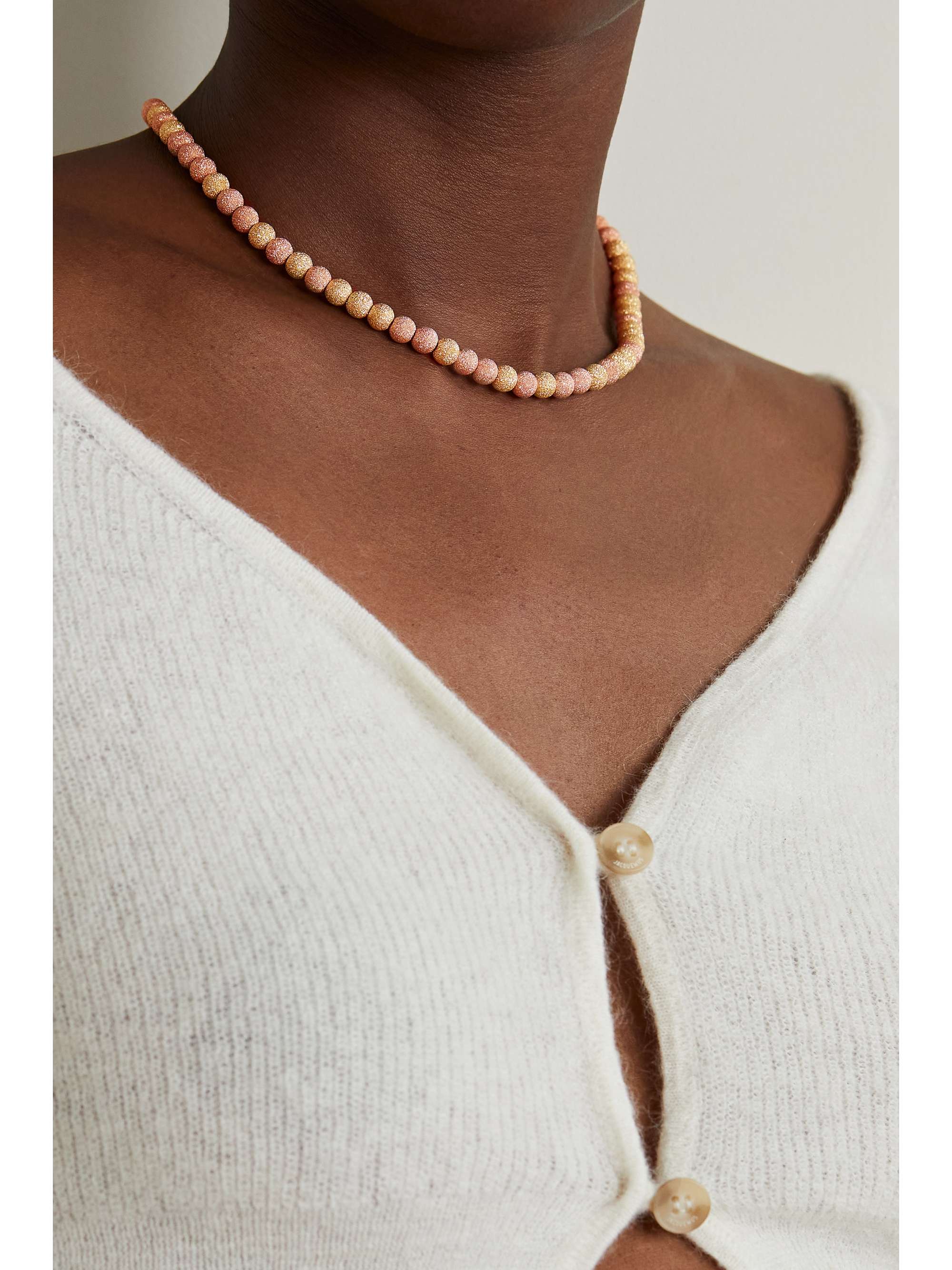 CAROLINA BUCCI Florentine 18-karat yellow and rose gold necklace