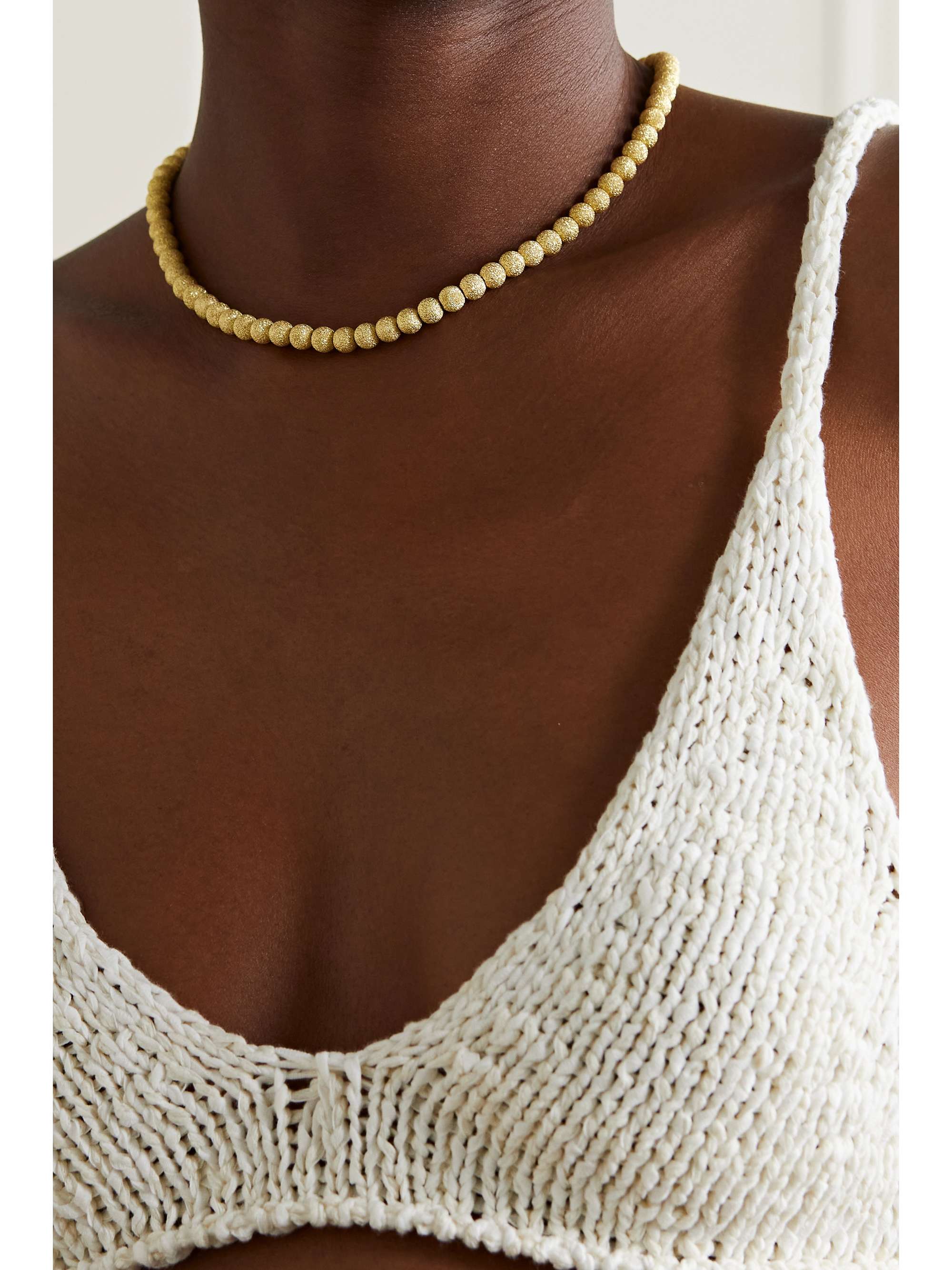 CAROLINA BUCCI Collier en or jaune et rose 18 carats (750/1000) Florentine
