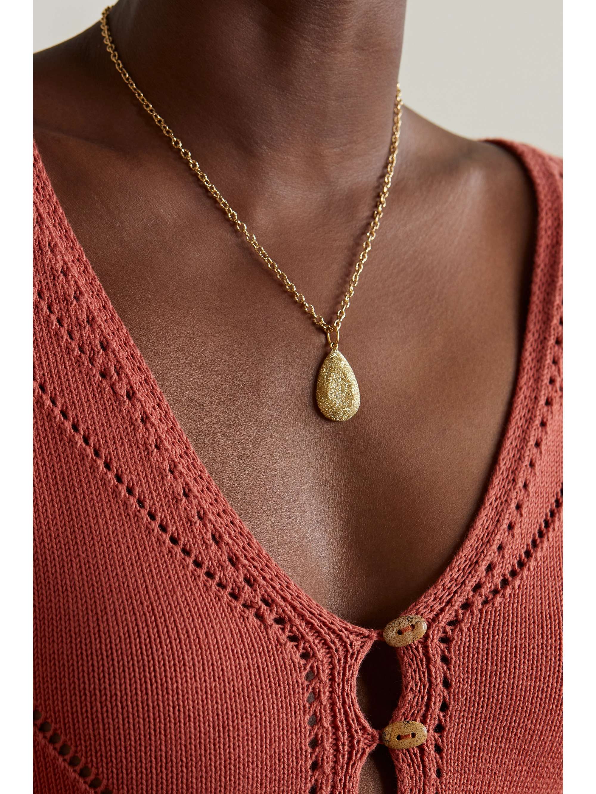 CAROLINA BUCCI Florentine 18-karat gold necklace