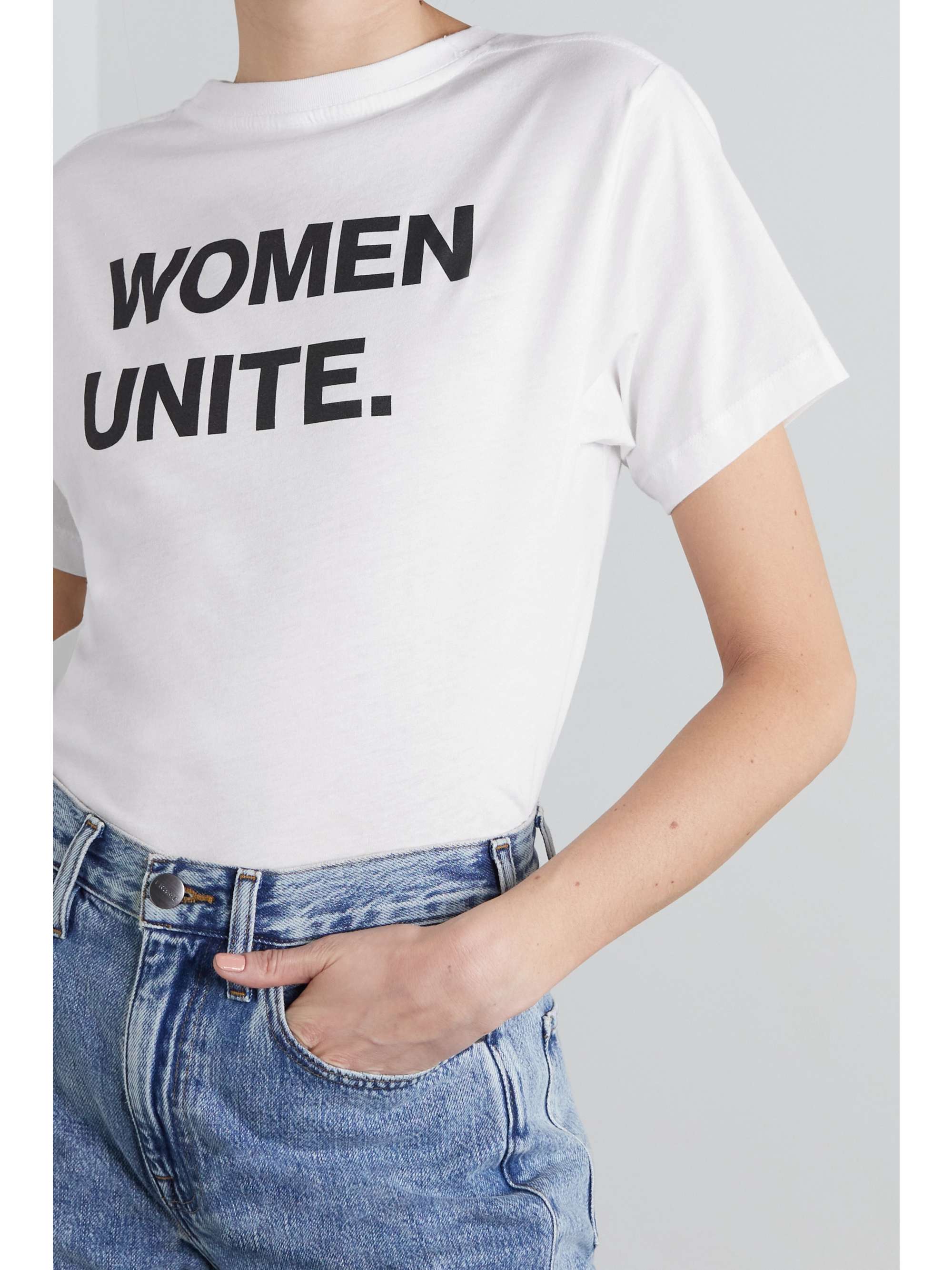 JENNIFER FISHER Printed organic cotton-jersey T-shirt