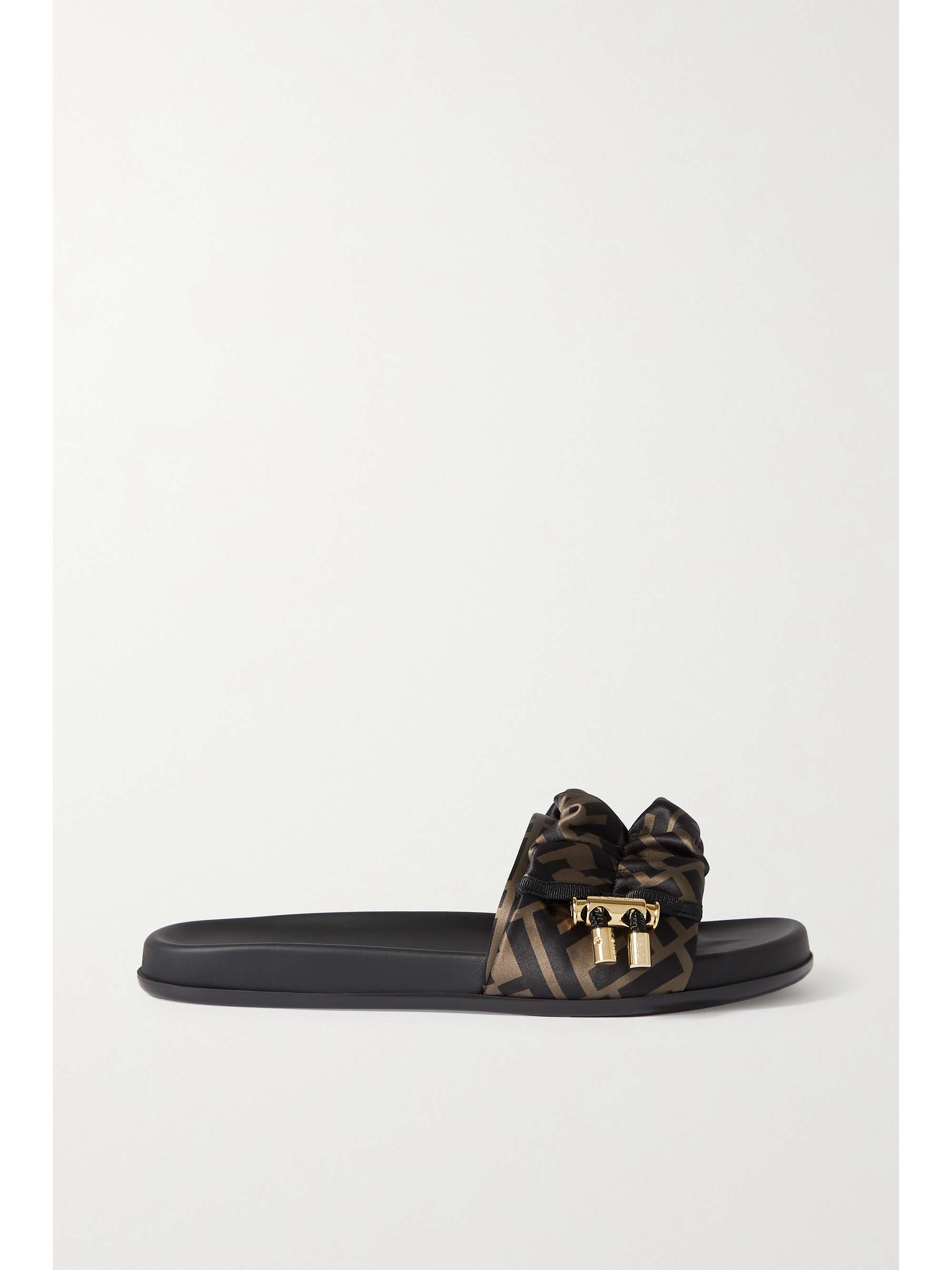 black fendi slides