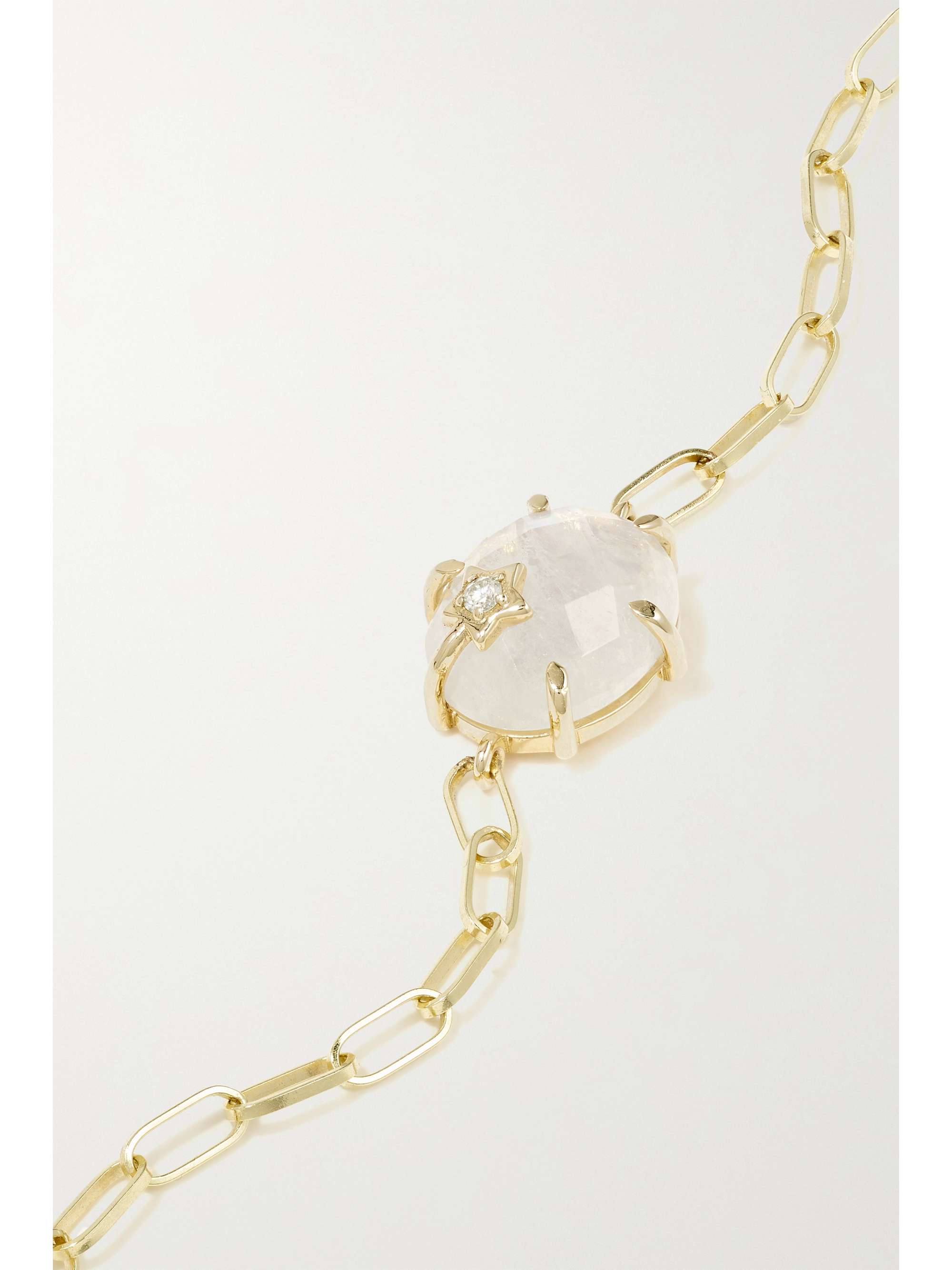ANDREA FOHRMAN Mini Galaxy Armband aus 14 Karat Gold mit Dublette und Diamant