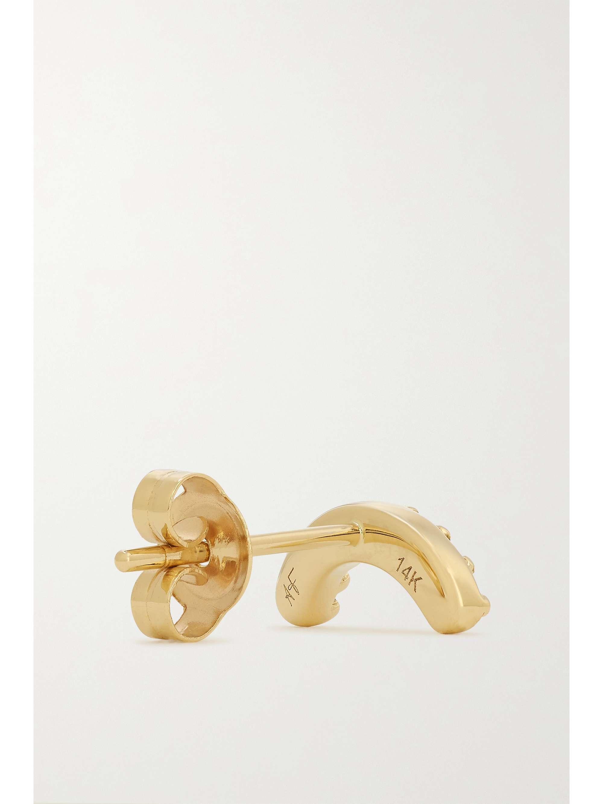 ANDREA FOHRMAN 14-karat gold sapphire earring
