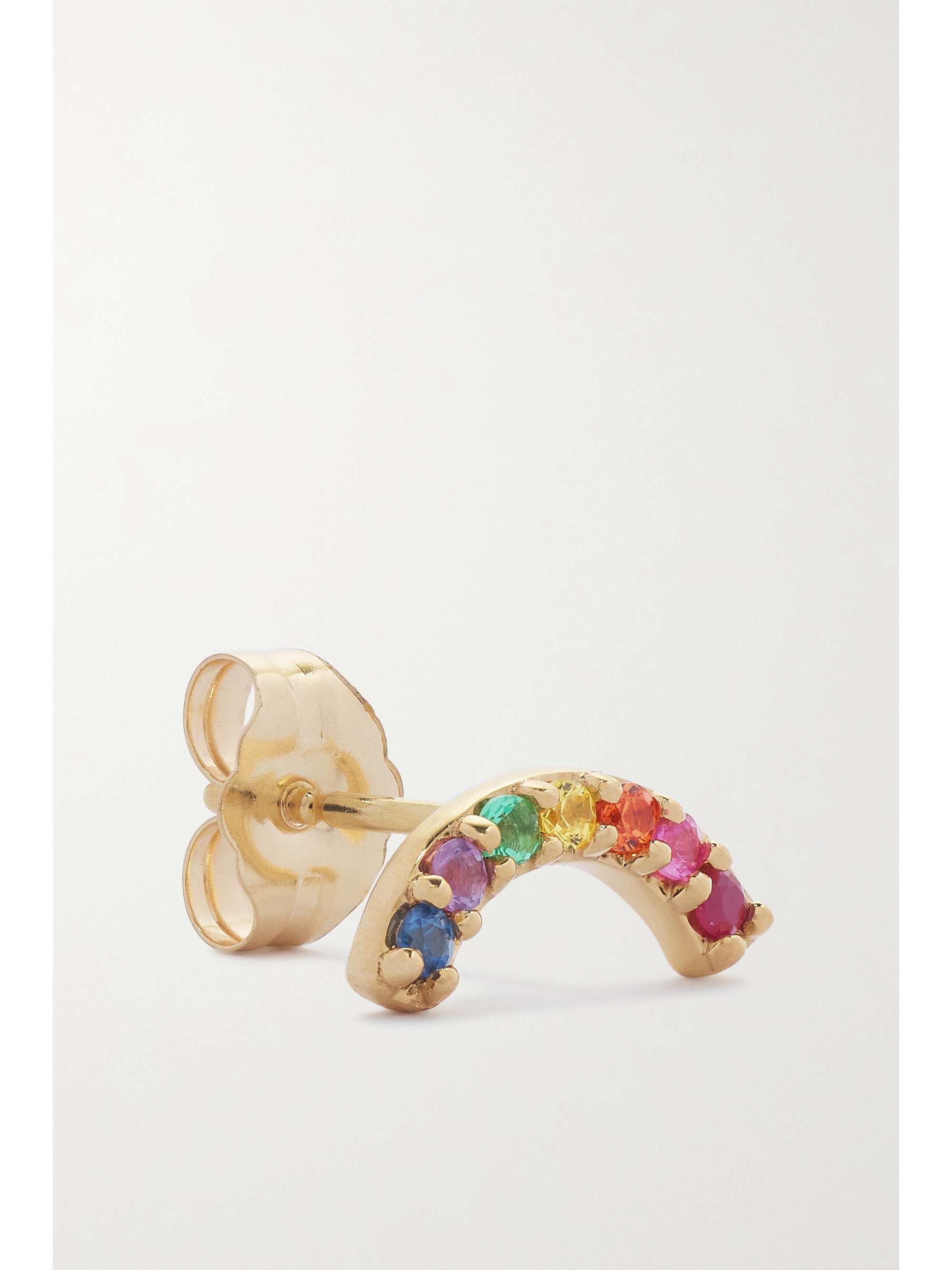 ANDREA FOHRMAN 14-karat gold sapphire earring