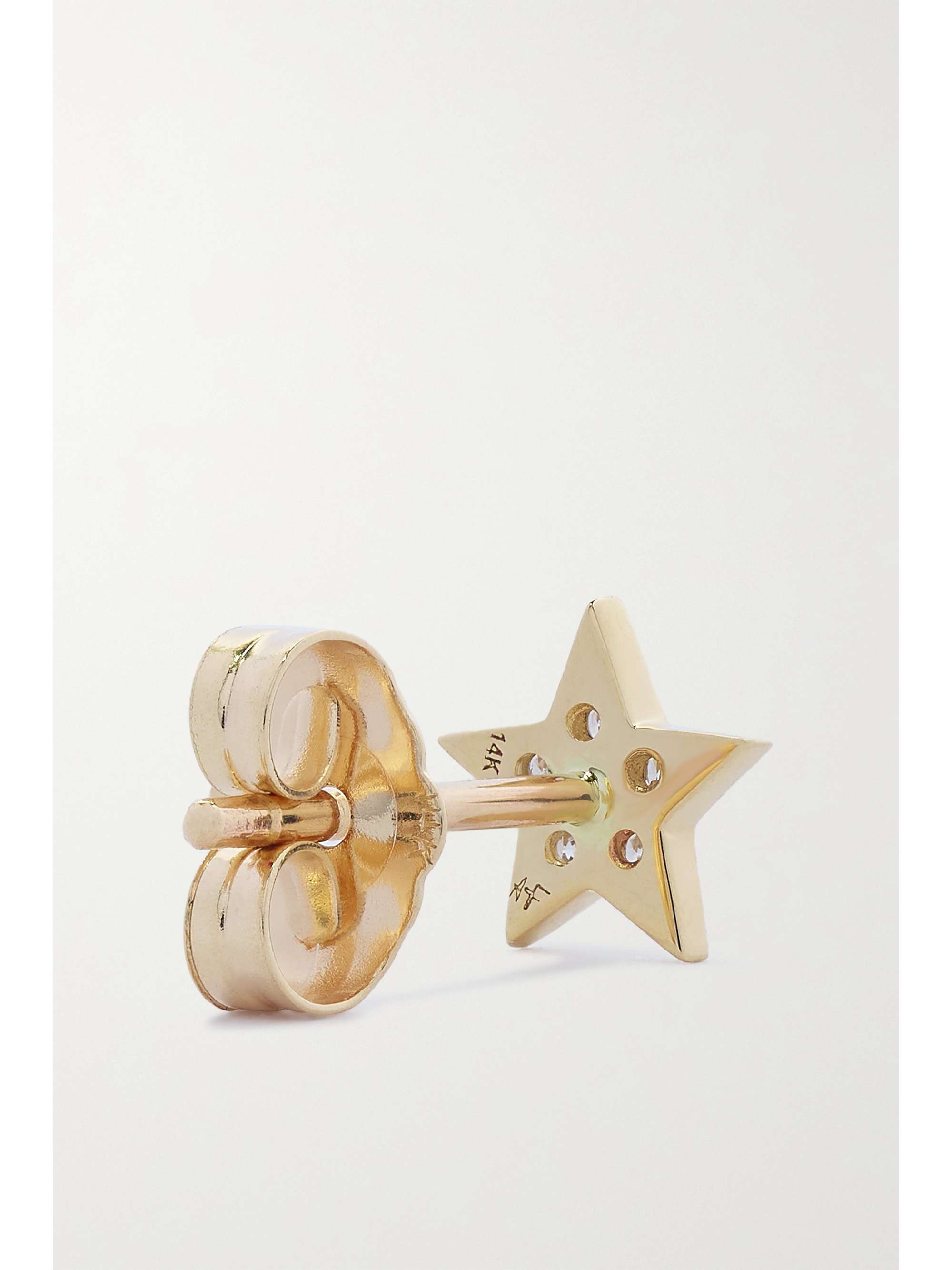ANDREA FOHRMAN 14-karat gold diamond earring