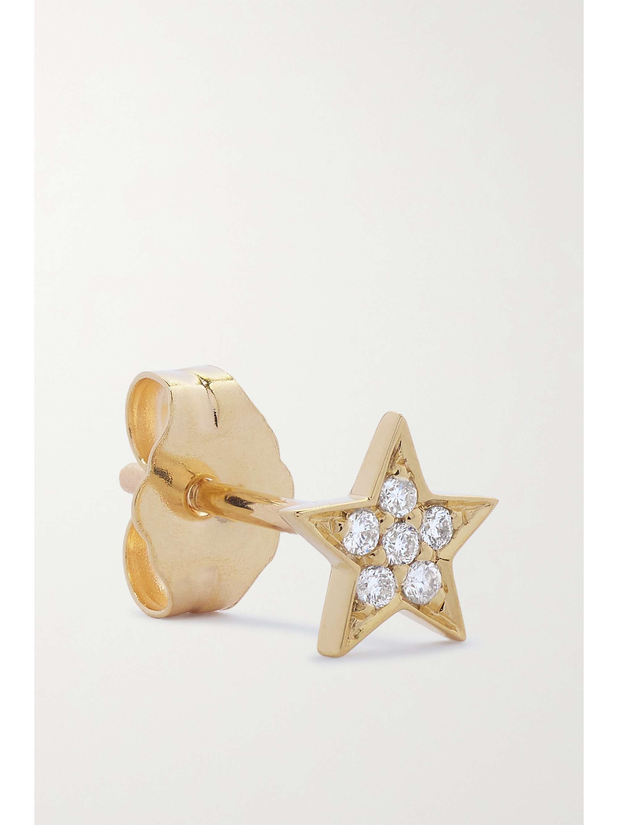 ANDREA FOHRMAN 14-karat gold diamond earring