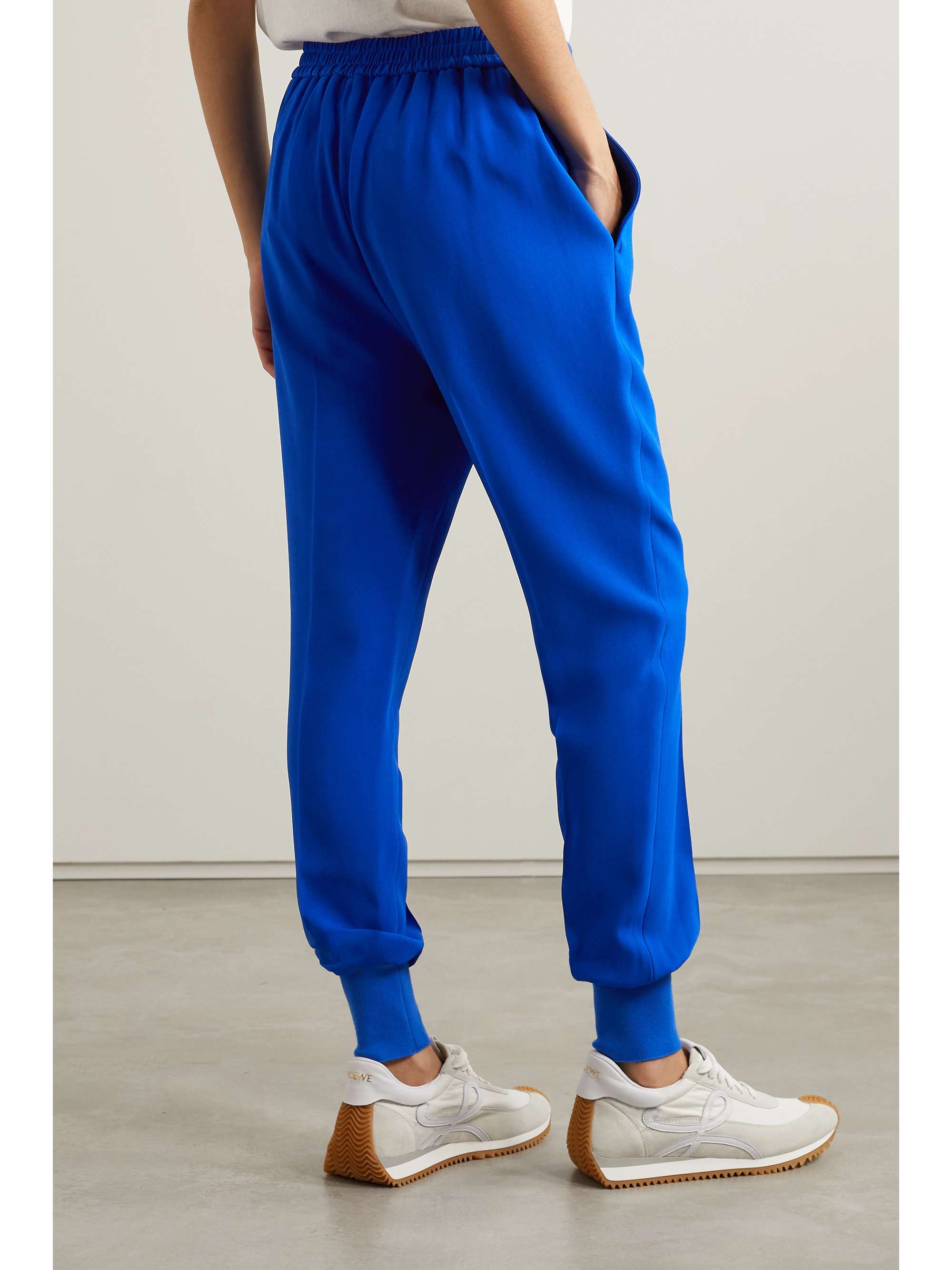 STELLA MCCARTNEY + NET SUSTAIN Julia stretch-cady track pants