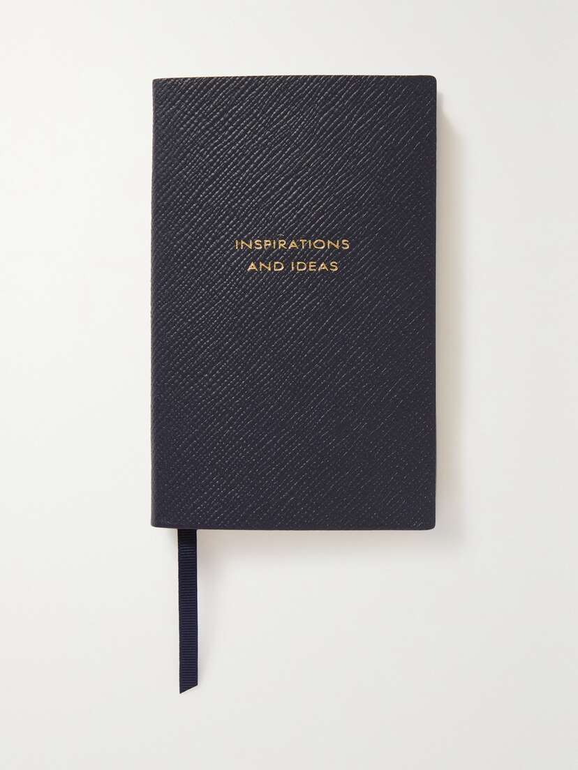 Smythson Panama Inspirations And Ideas Textured-leather Notebook