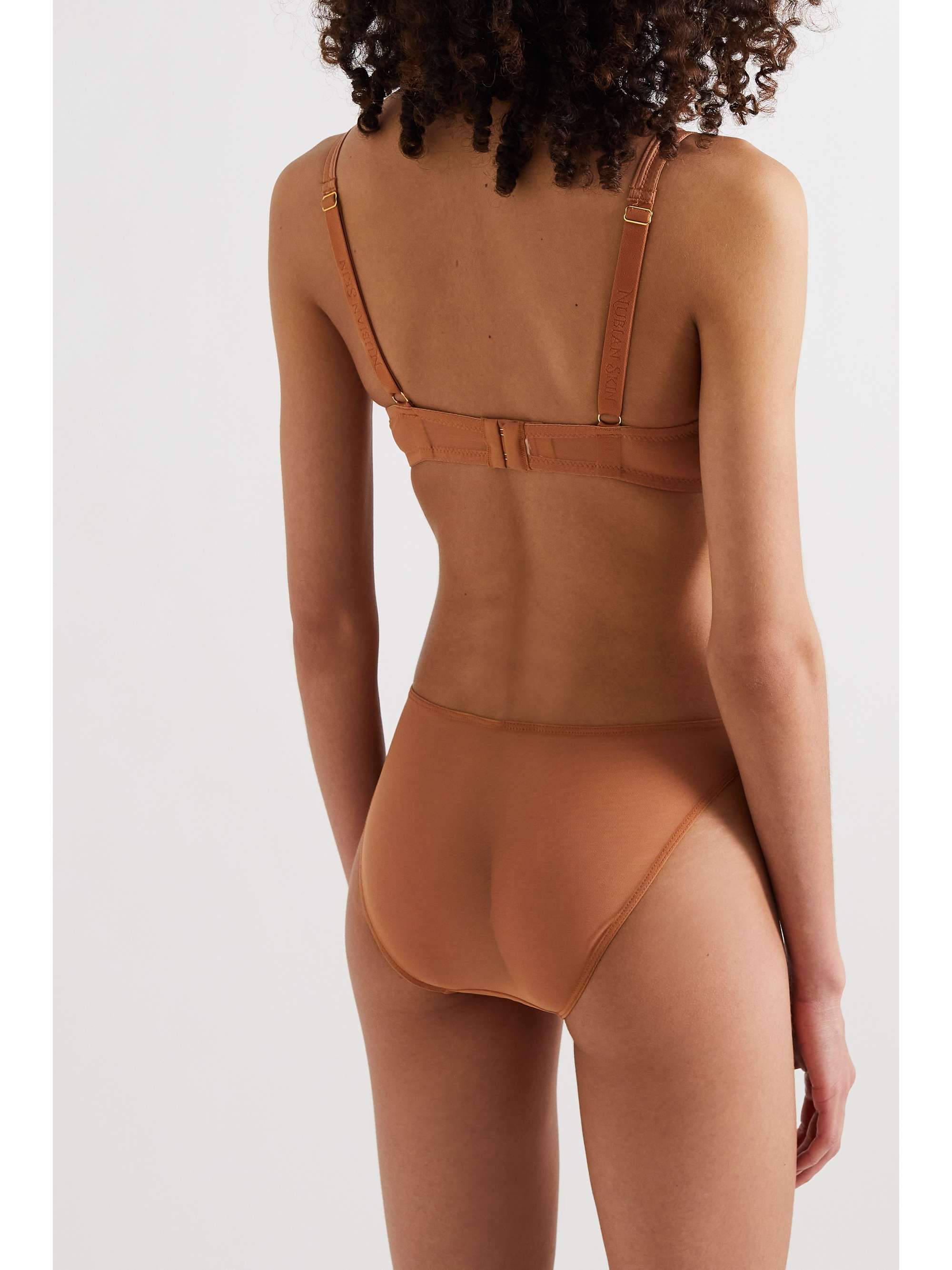 NUBIAN SKIN Stretch-tulle soft cup bra