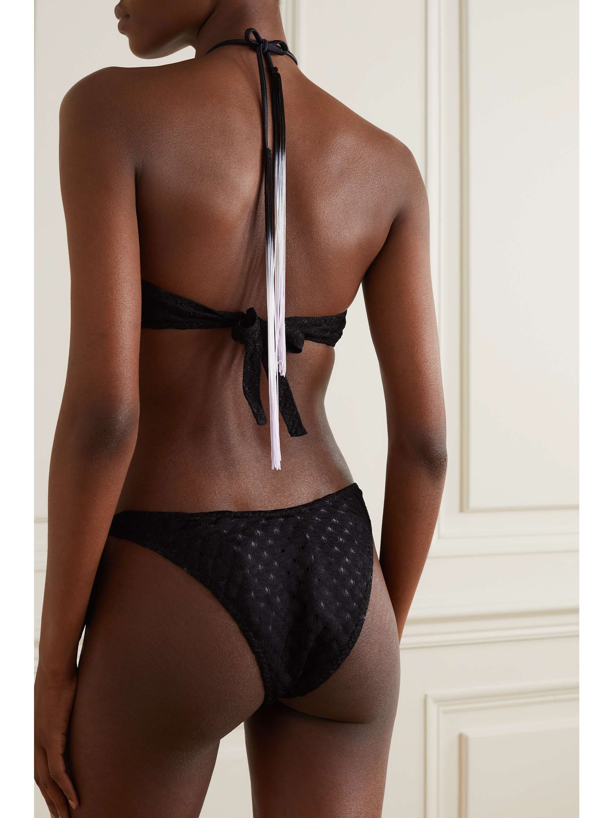 MISSONI Mare crochet-knit bandeau bikini