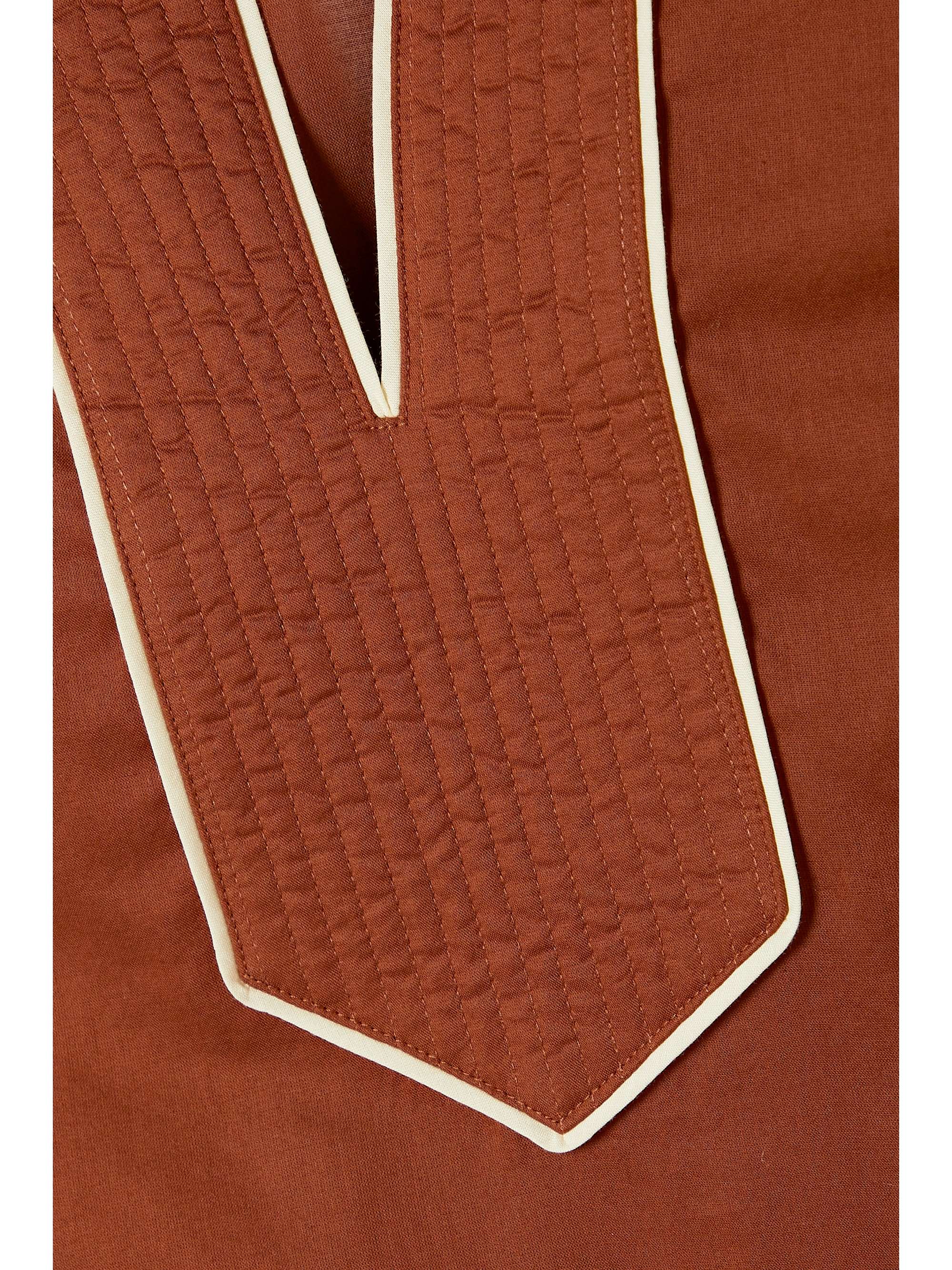 TORY BURCH Color-block cotton-voile kaftan