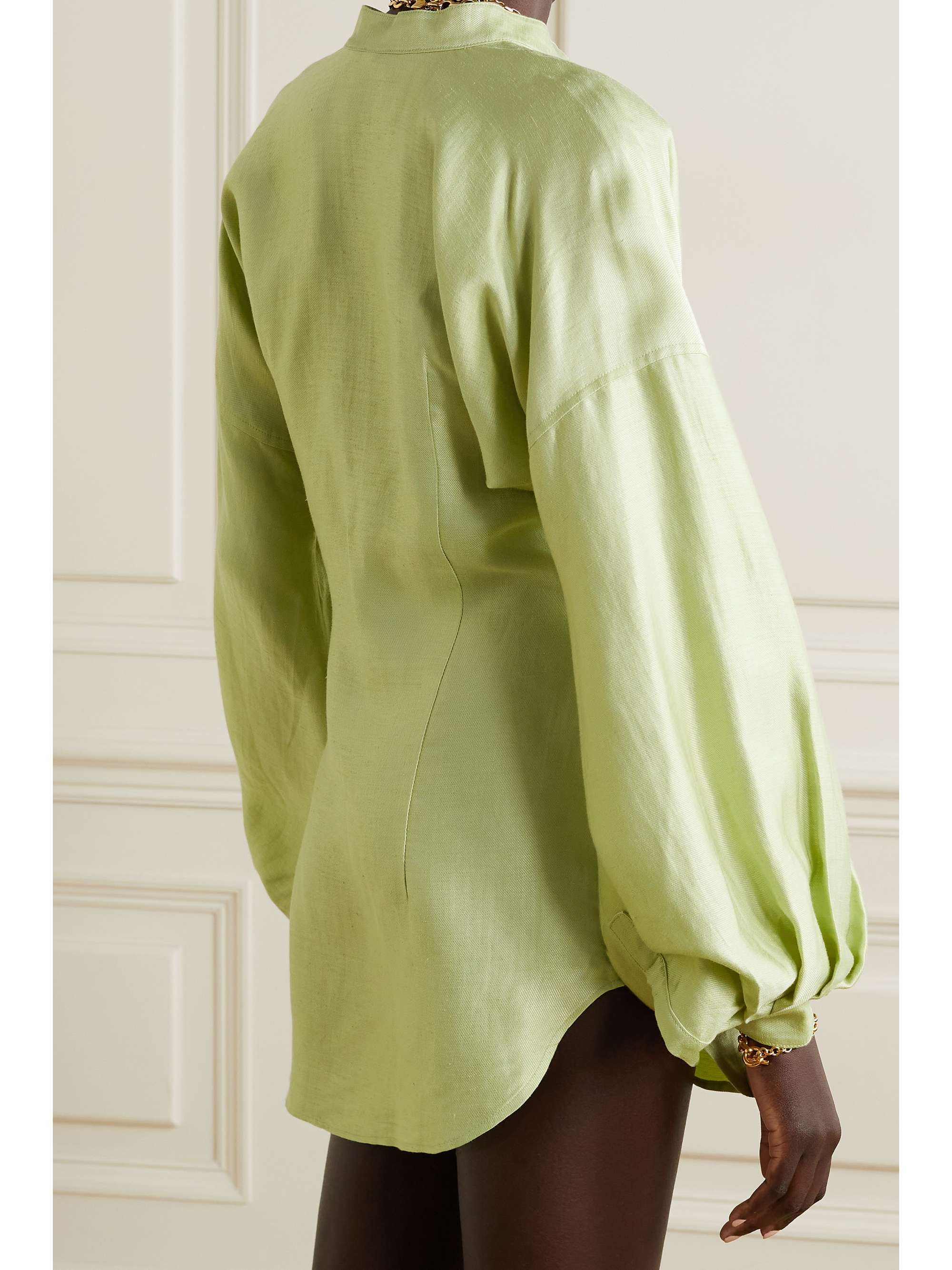 Light green Bretagne satin-twill mini 