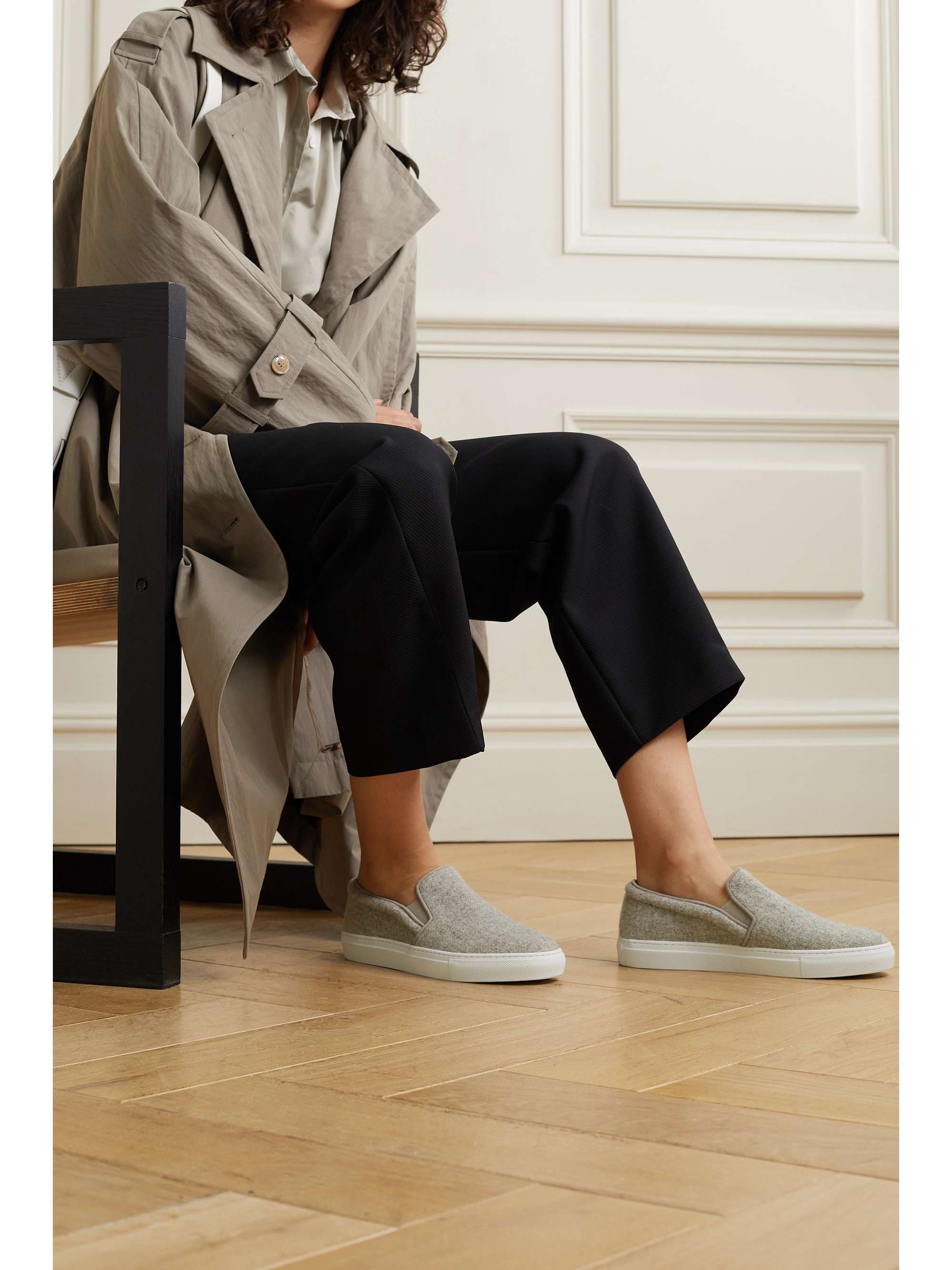 PORTE & PAIRE Canvas slip-on sneakers