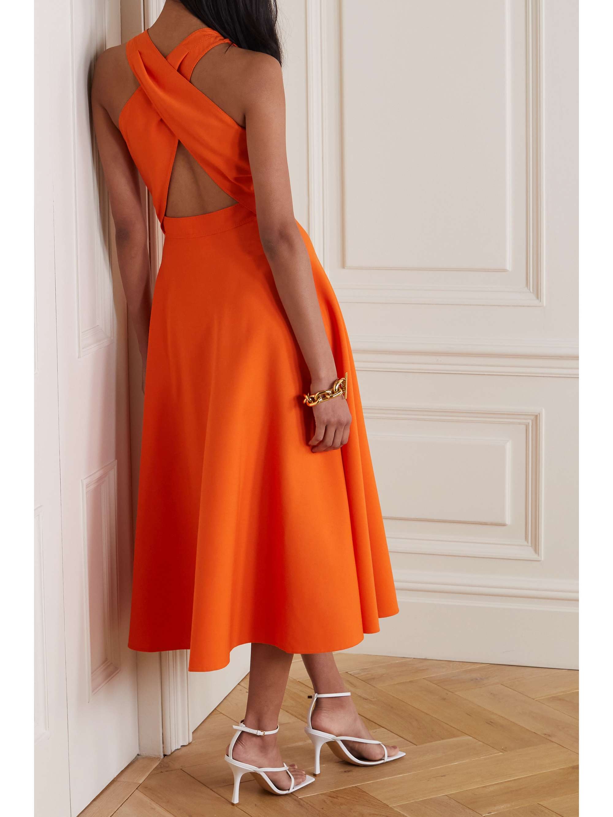 marchesa notte navy mena dress