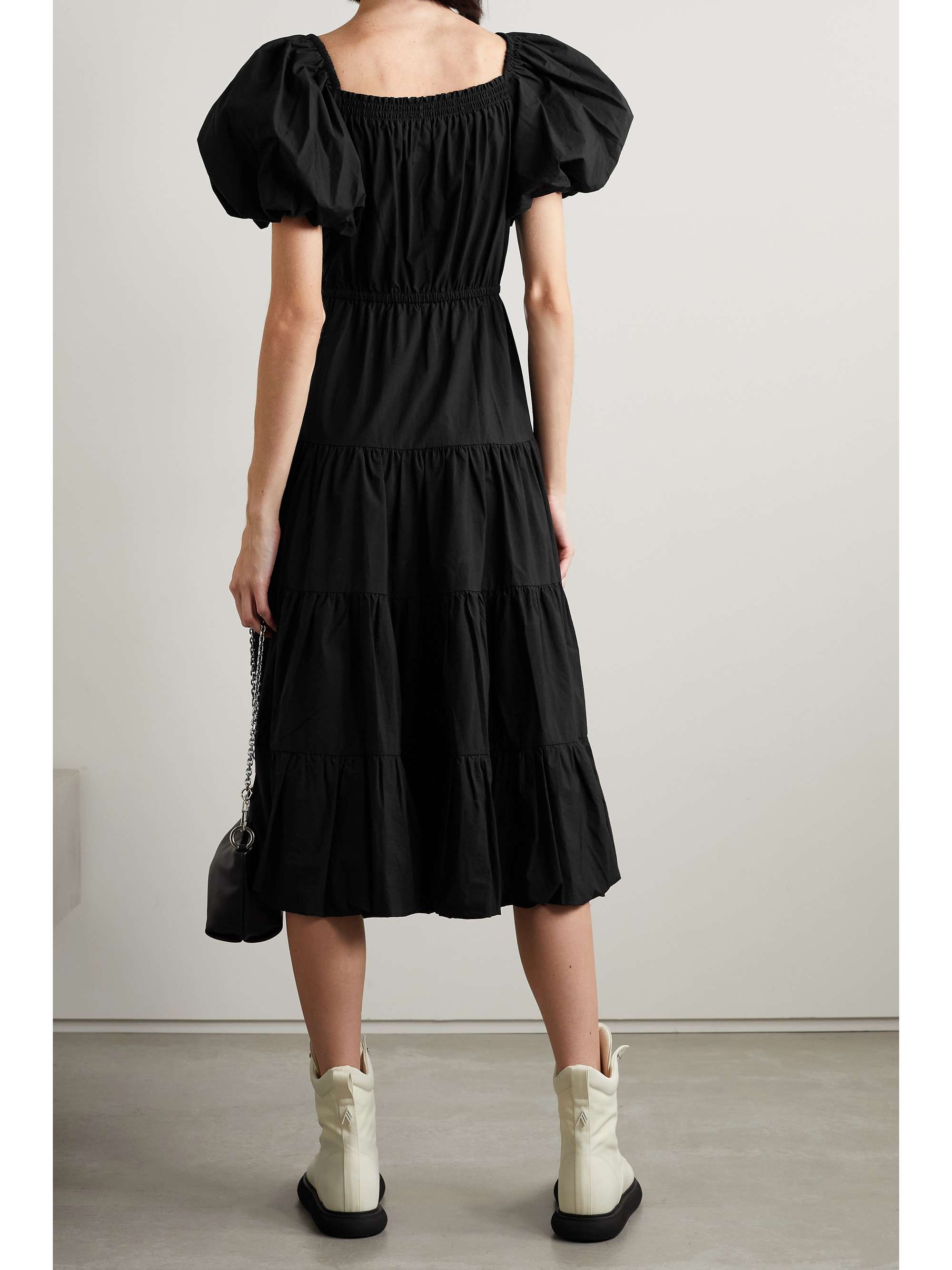 JASON WU Off-the-shoulder cotton-poplin midi dress