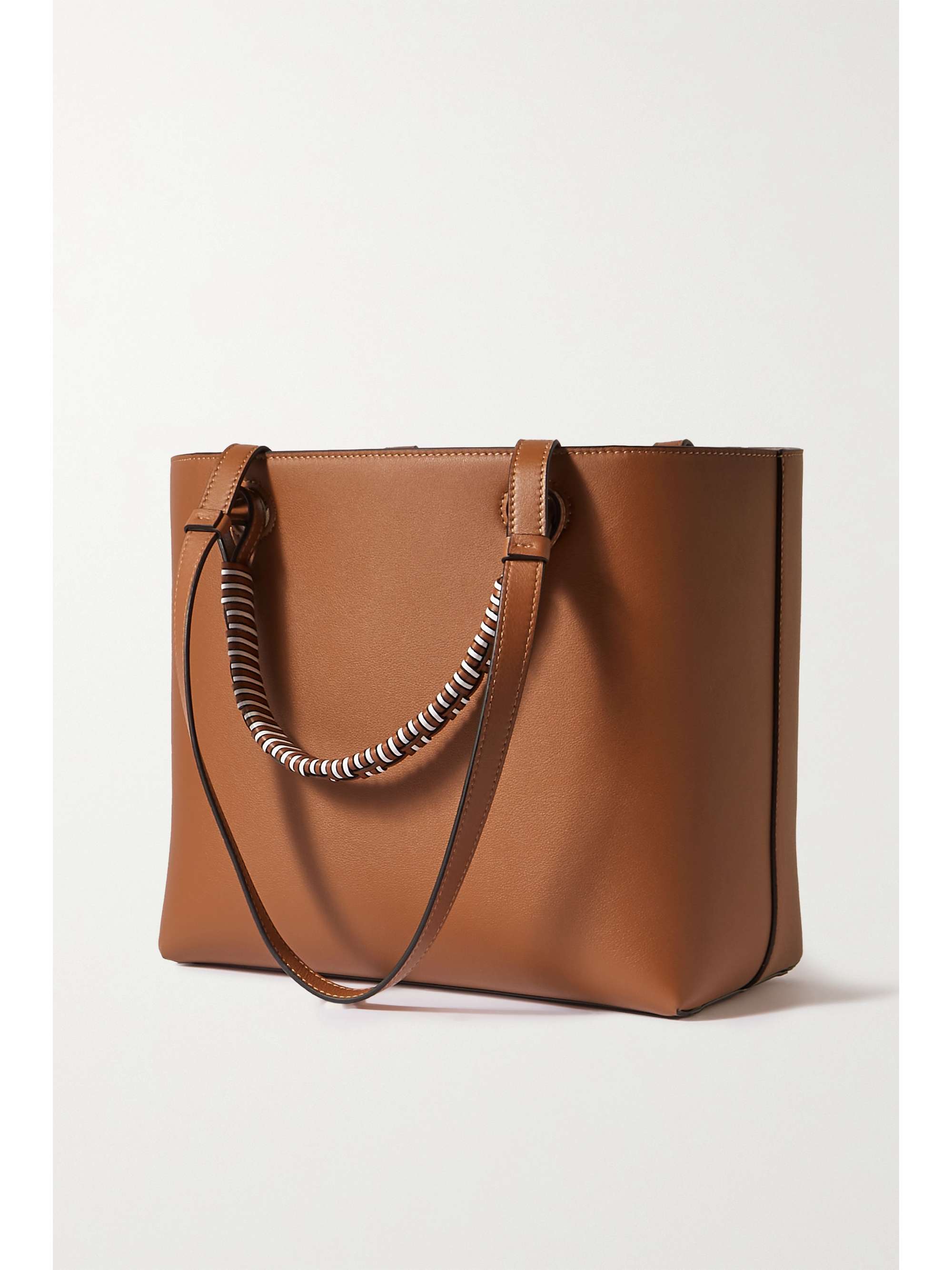 LOEWE Anagram small debossed printed leather tote