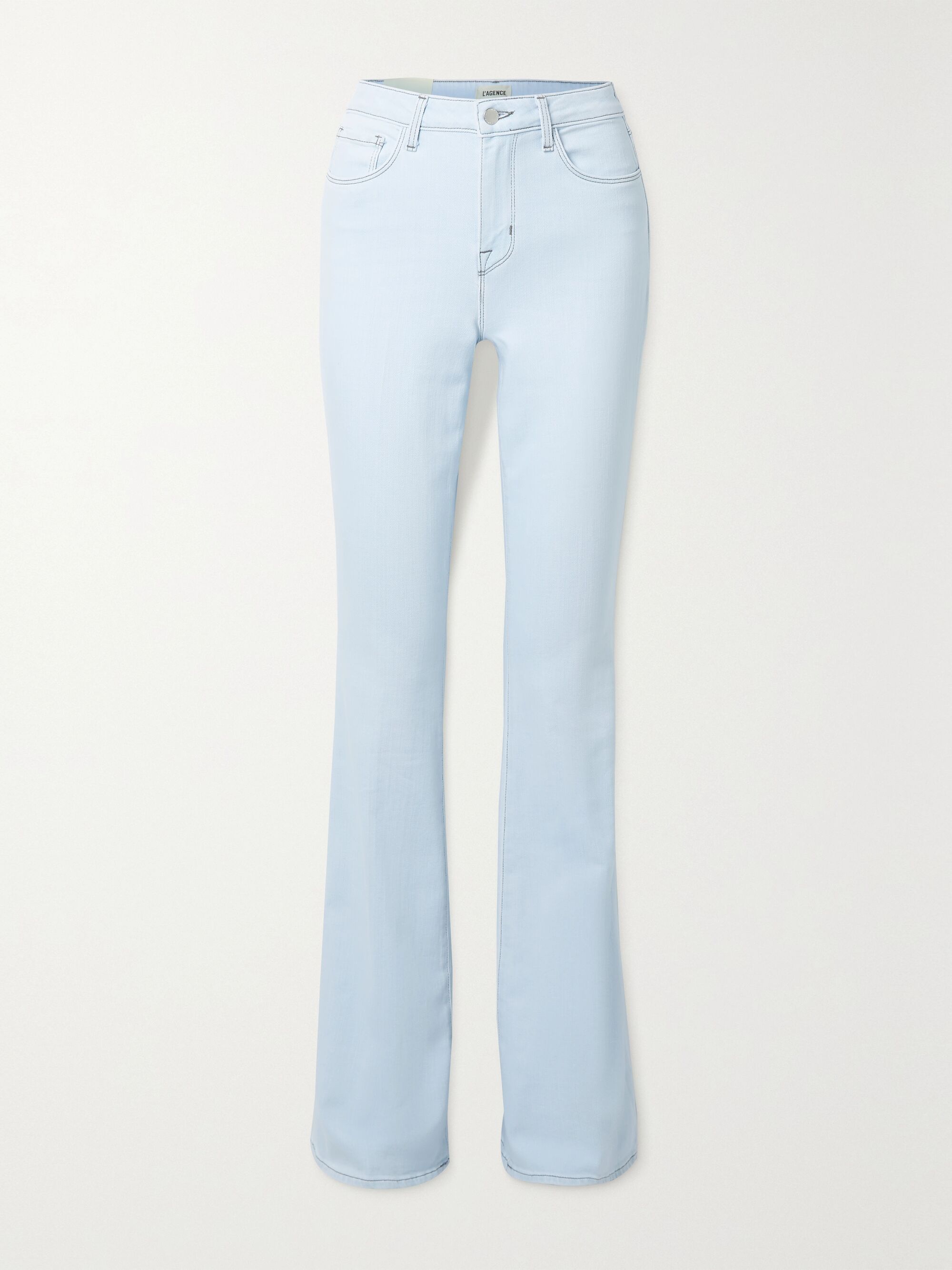 Light denim flared jeans Outlet