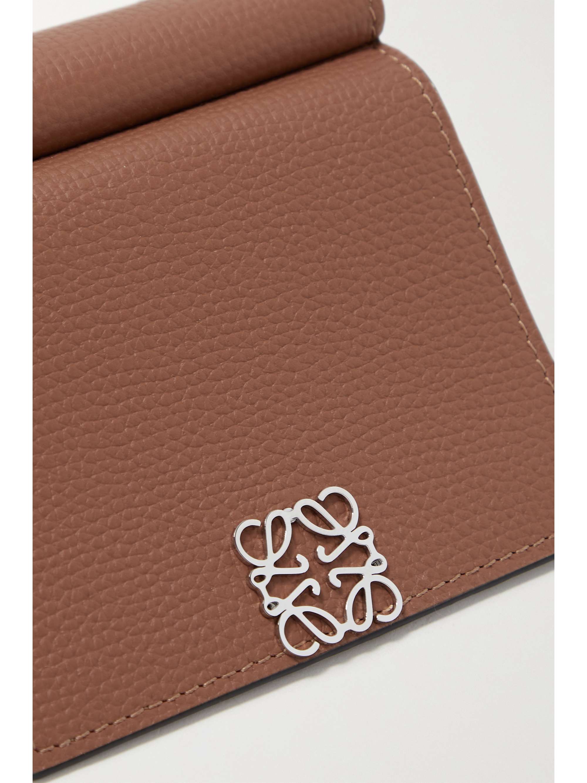 LOEWE Anagram textured-leather wallet | NET-A-PORTER